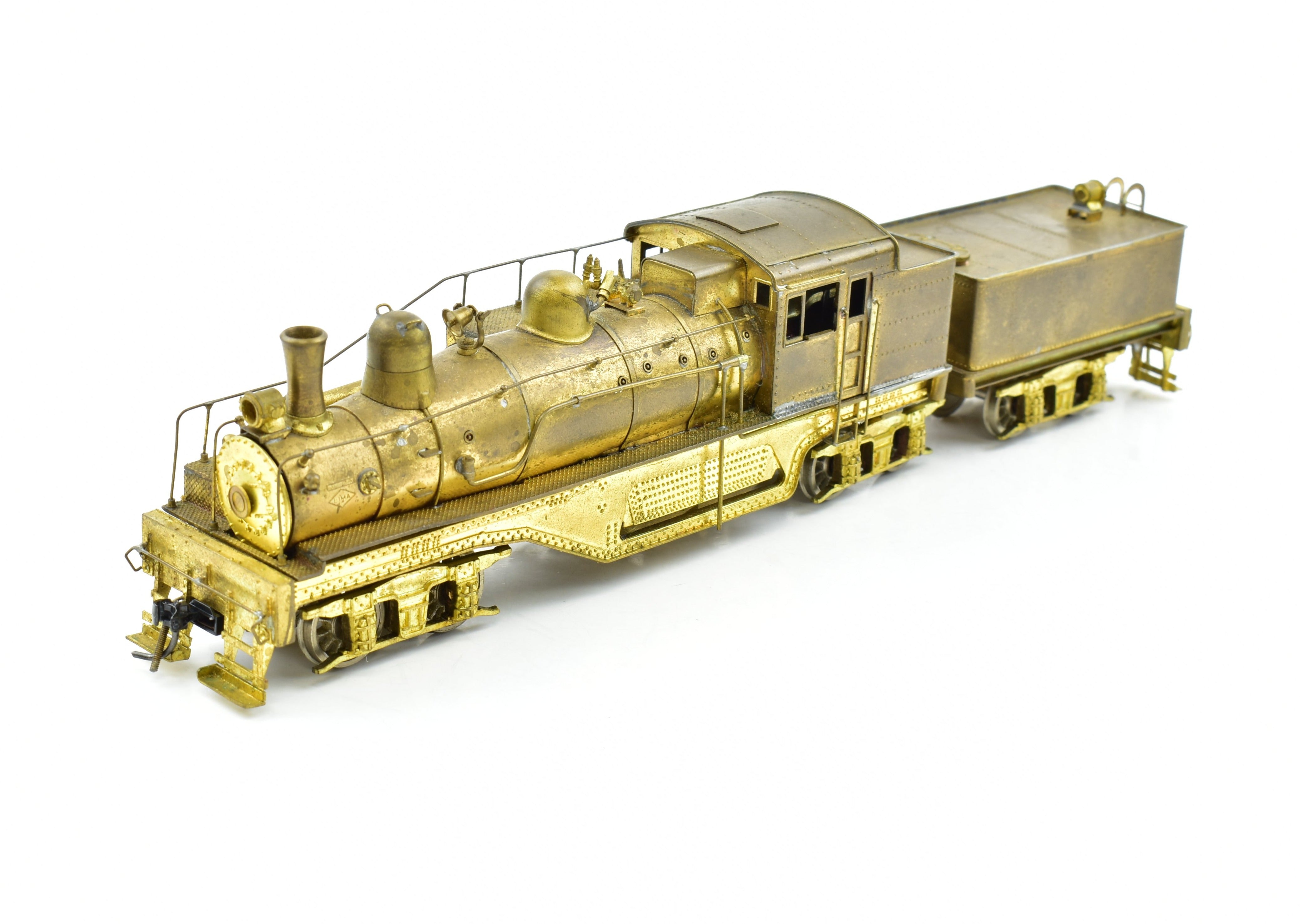 HO Scale Brass Max Gray Western Maryland 3 - Truck Shay Model in Gray
