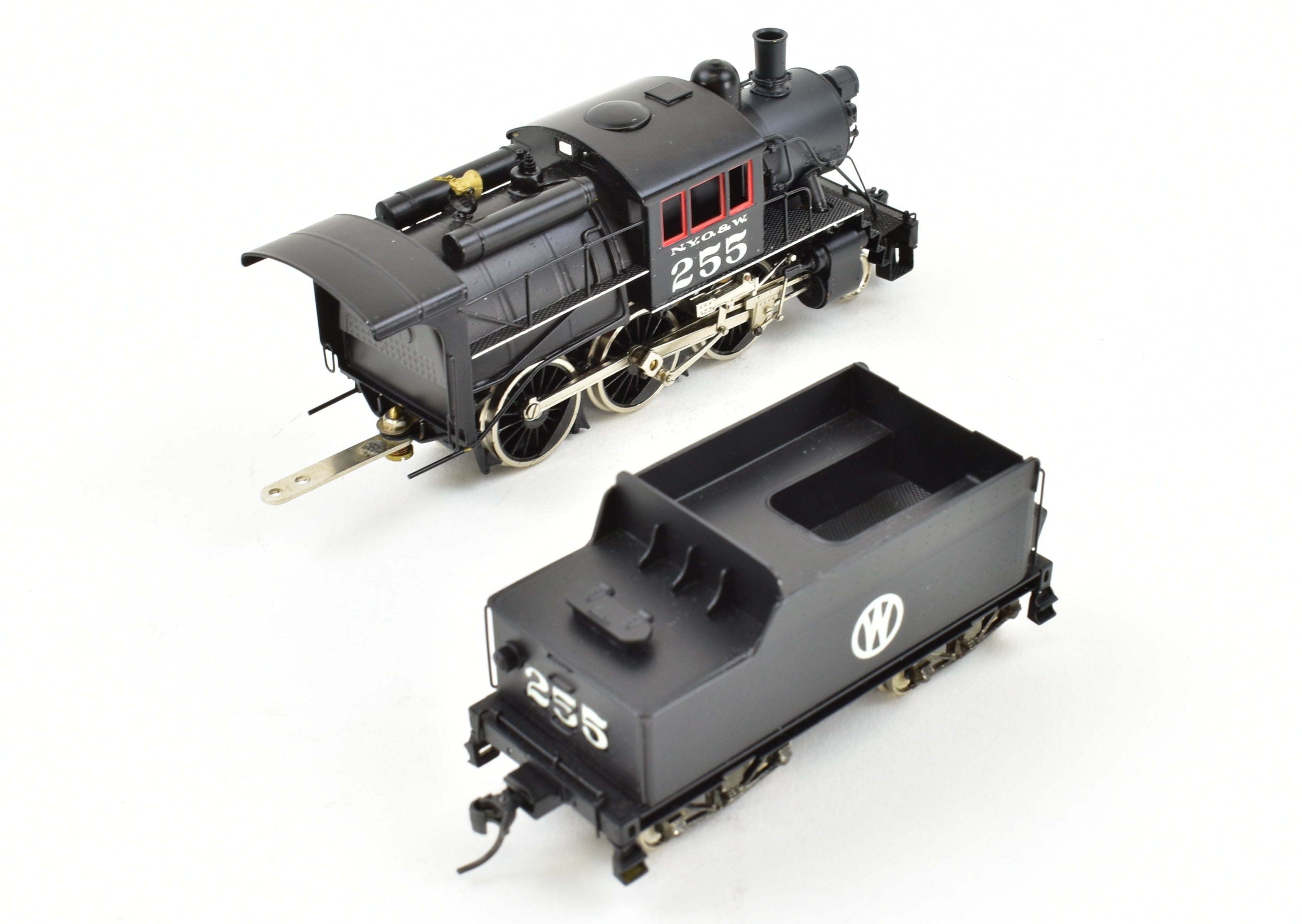 HO Scale Brass Nickel - Plated Model Train: New York Ontario & Western Class U 2 - 6 - 0 Mogul Camelback Steam Locomotive by Nickel Plate Products