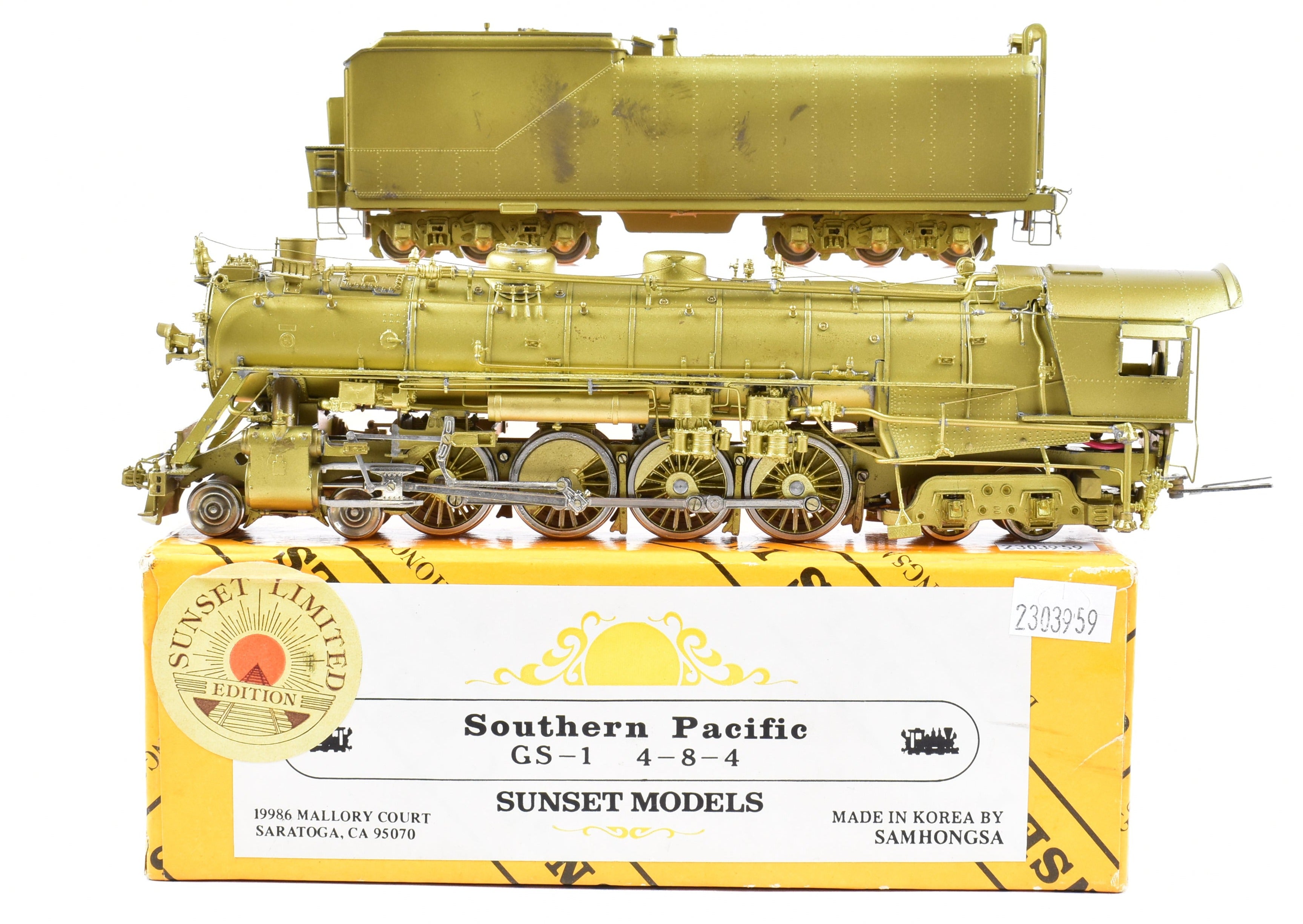HO Scale Brass Sunset SP Southern Pacific GS - 1 4 - 8 - 4 Model