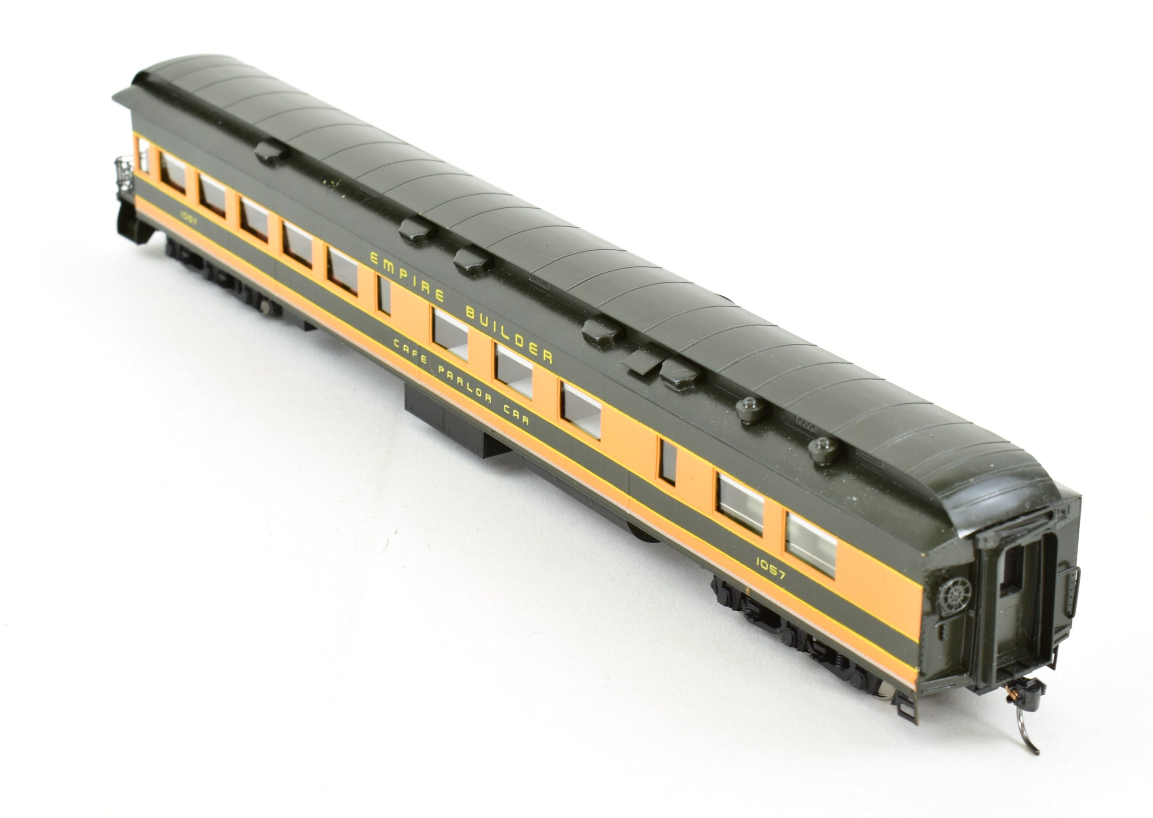 HO Scale Custom - Painted Brass Lambert Great Northern Cafe Lounge Observation Model with Interior Details