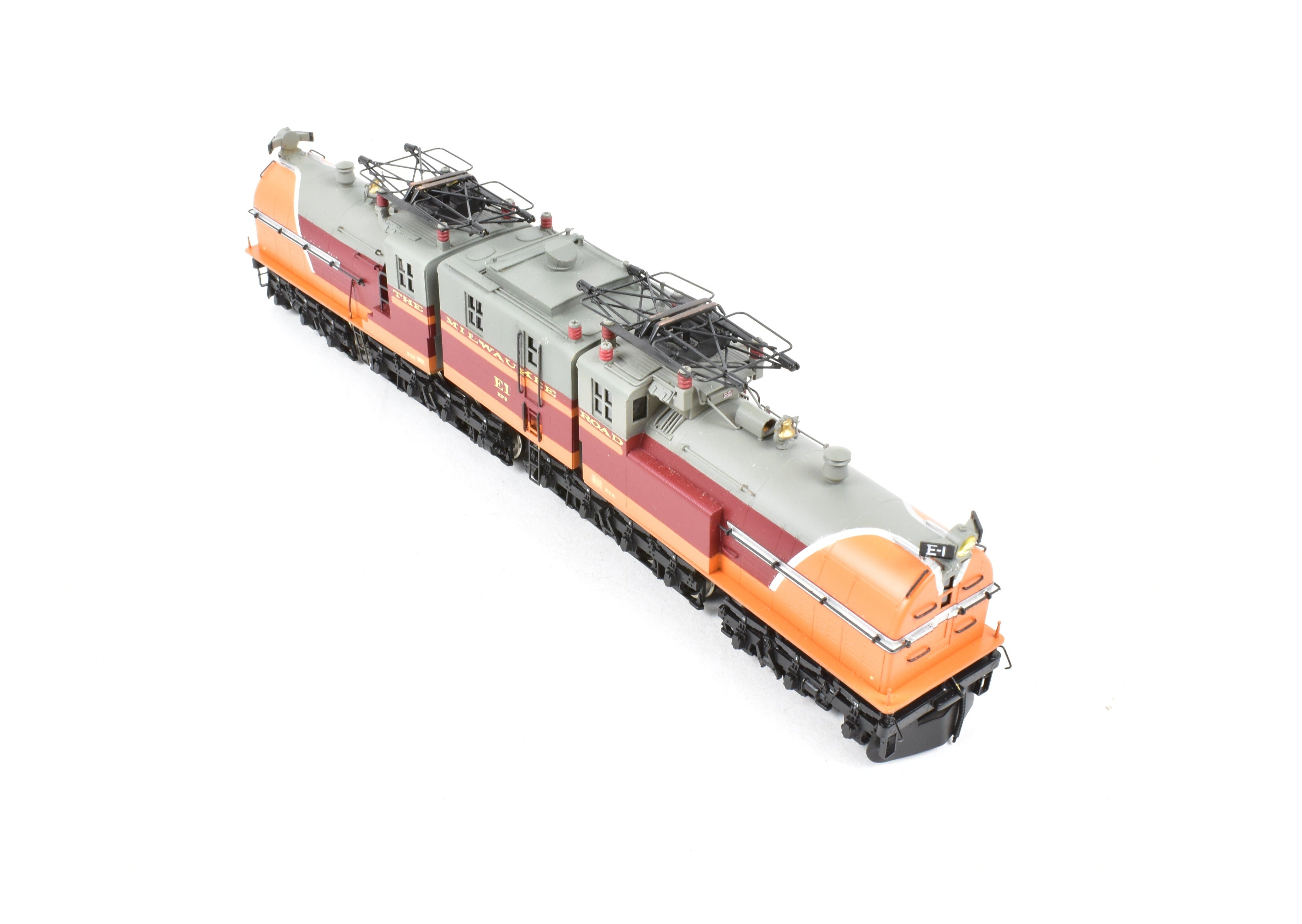 High - Quality HO Scale Custom Brass Milwaukee Road EP - 2 BI - Polar Gearless Electric Model Train Pro - Painted No. E1