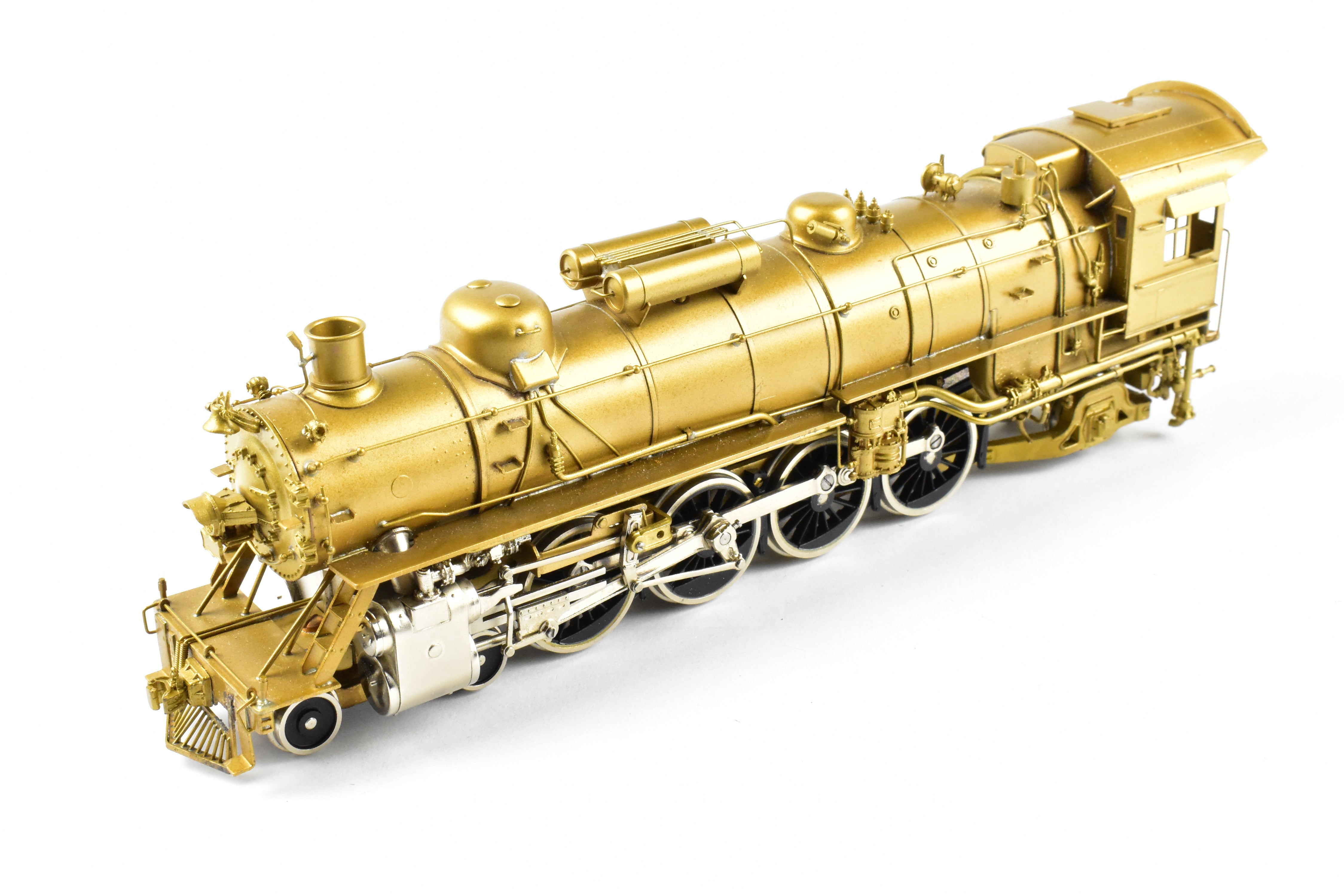 HO Scale Brass Toby PFM Frisco 4-8-2 Mountain Locomotive with Plated Cylinders