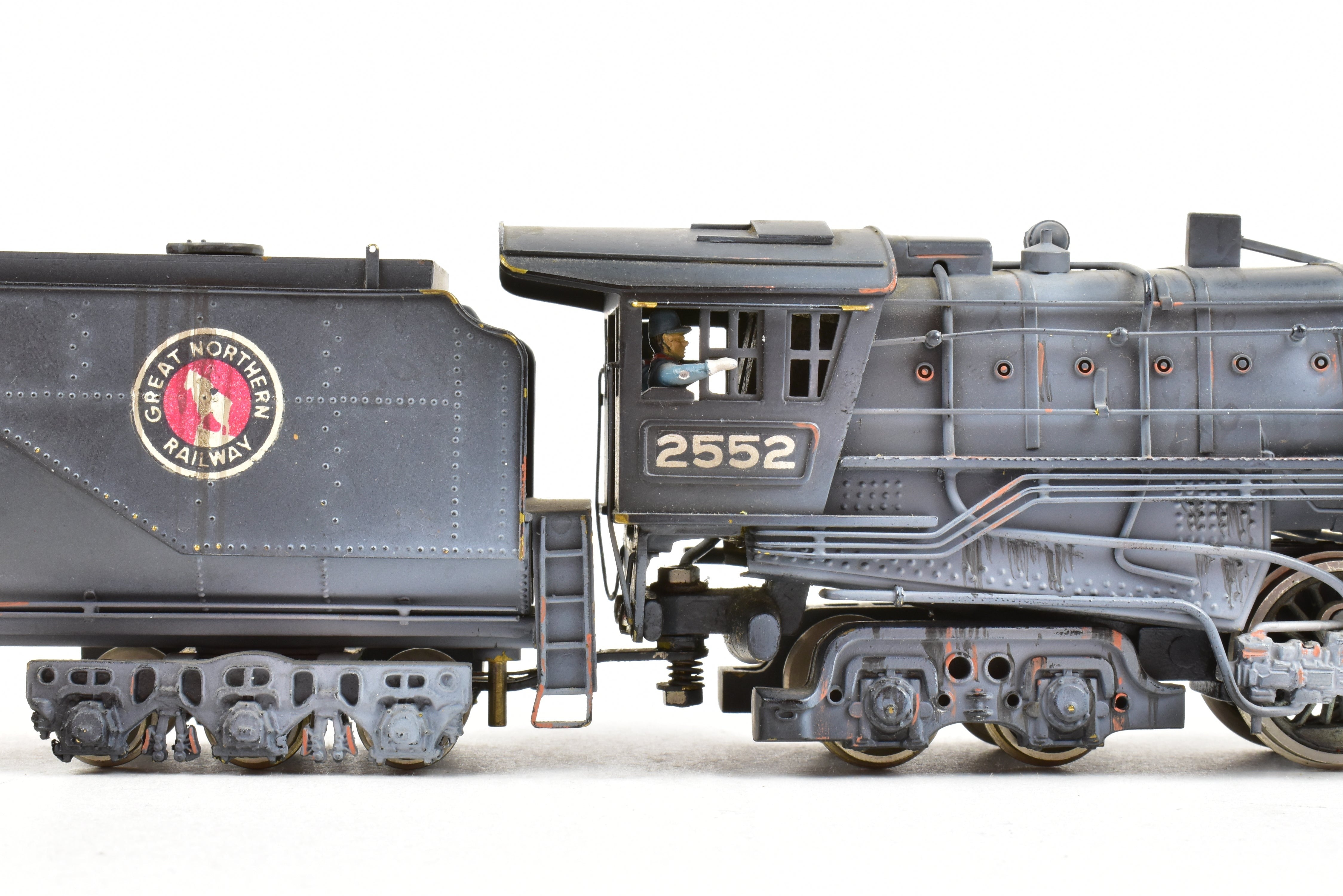 HO Scale Brass PFM - Tenshodo GN - Great Northern 4-8-4 Class S-1 Steam Locomotive Model with 1970 Run Factory Paint and Heavy Custom Weathering