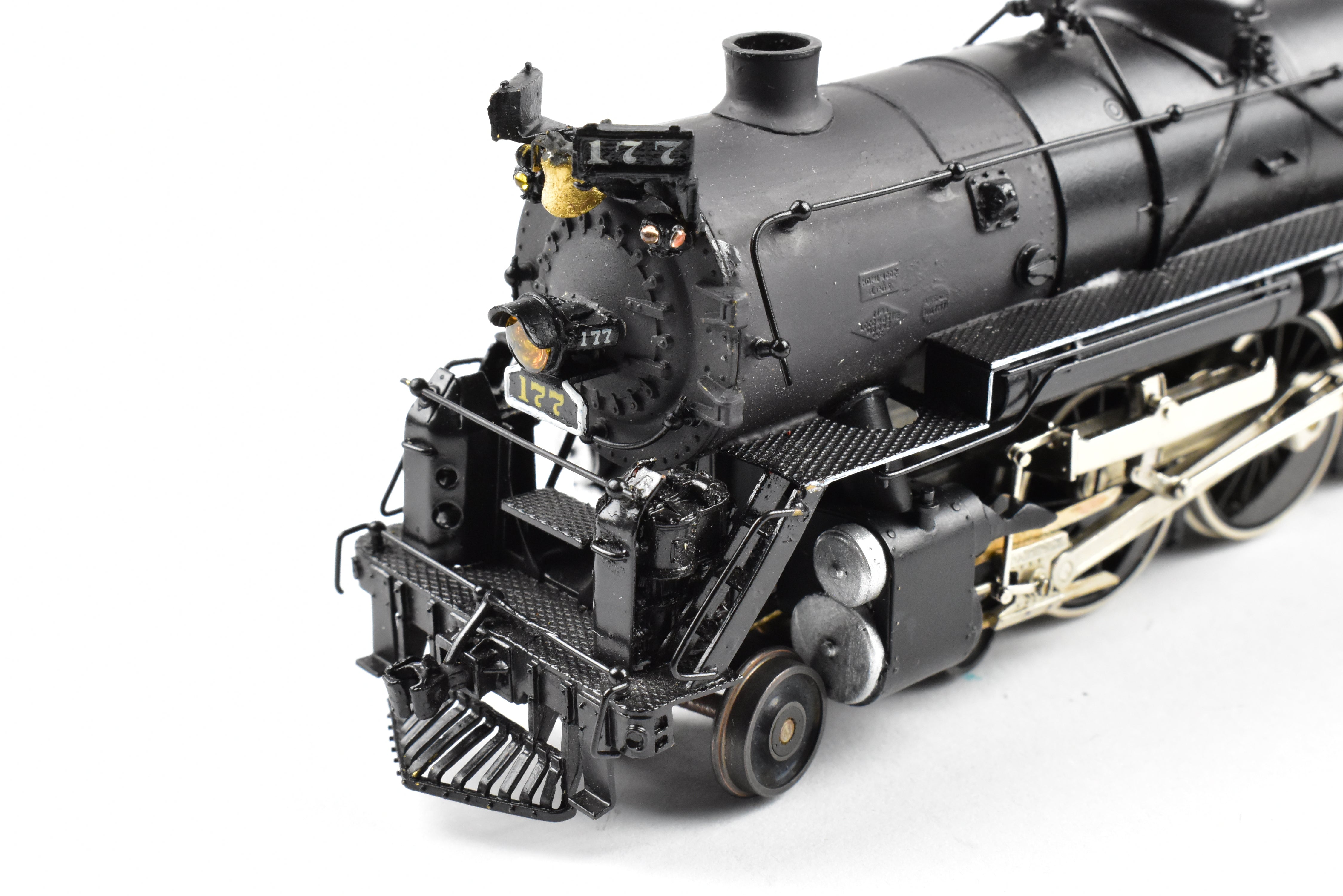 HO Scale Brass Model Train - Nickel Plate Products (NPP), Nickel Plate Road Class L - 1a 4 - 6 - 4 Steam Locomotive without Elephant Ear Smoke Lifters, Comes with Wrong Box