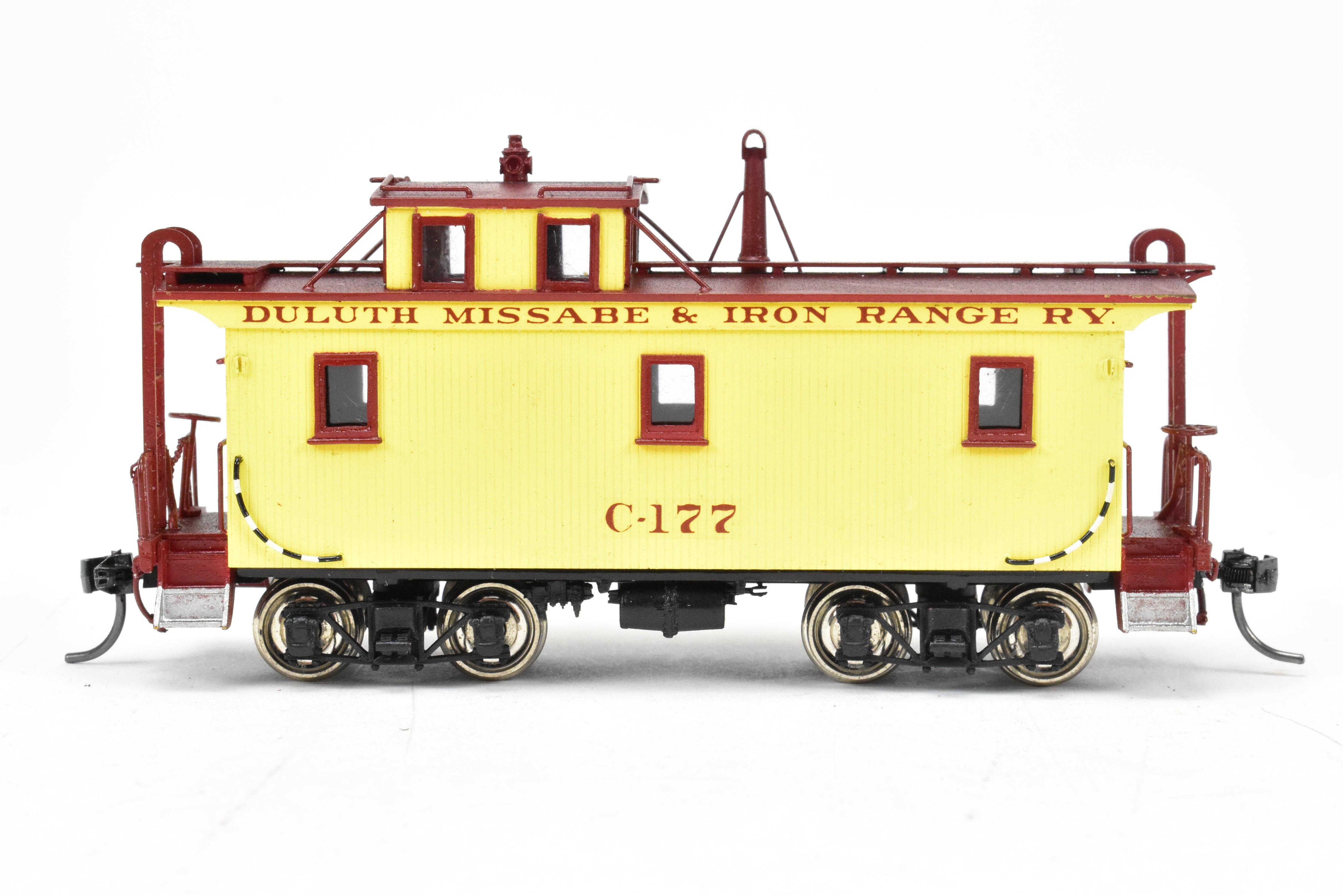 HO Scale Brass Pacific Fast Mail Model - SKI Duluth Missabe & Iron Range Wood Caboose FP, Factory Painted and Numbered C - 177
