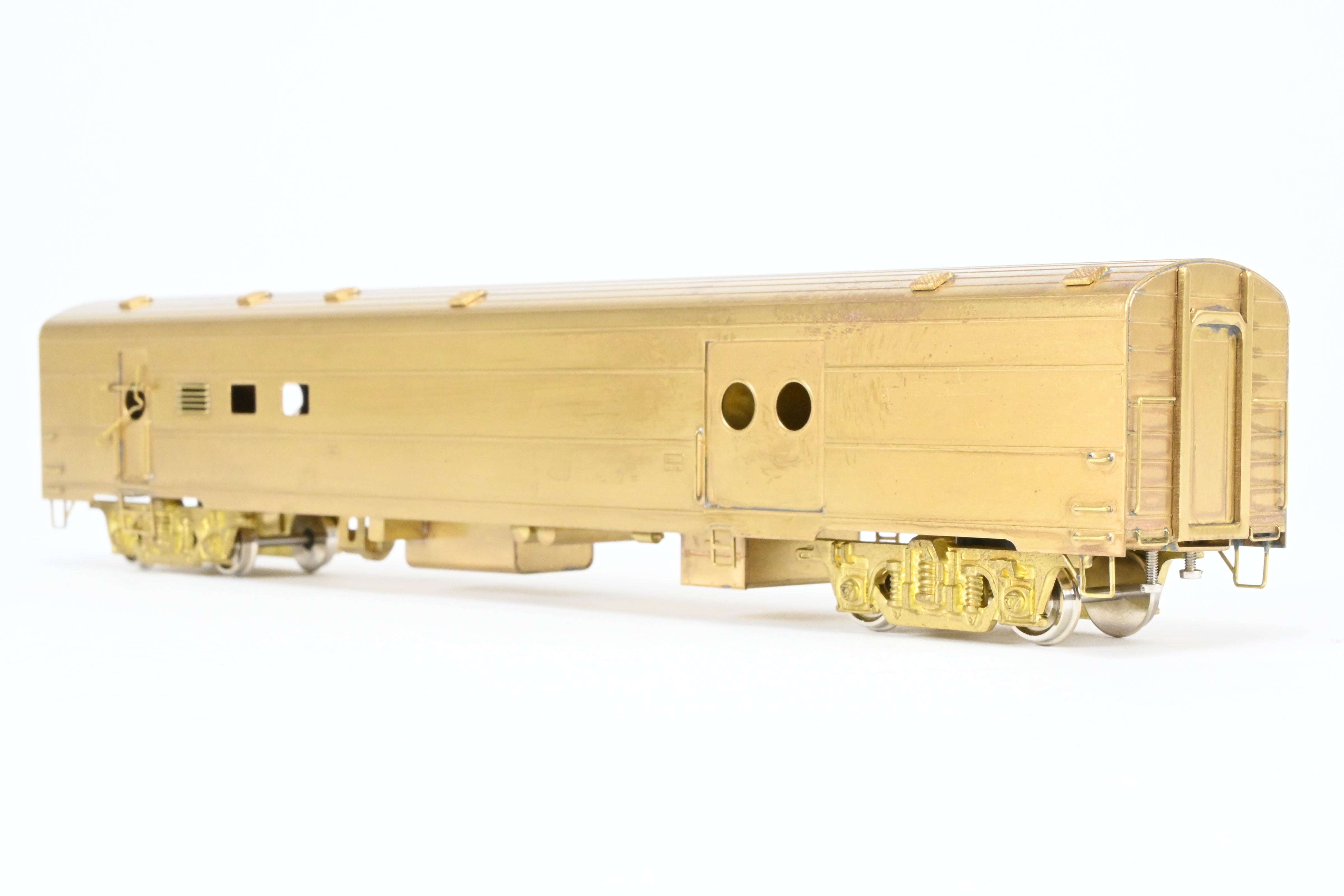 HO Scale Brass Model of Milwaukee Road #1208 Baggage - RPO Train Car from Soho Brand