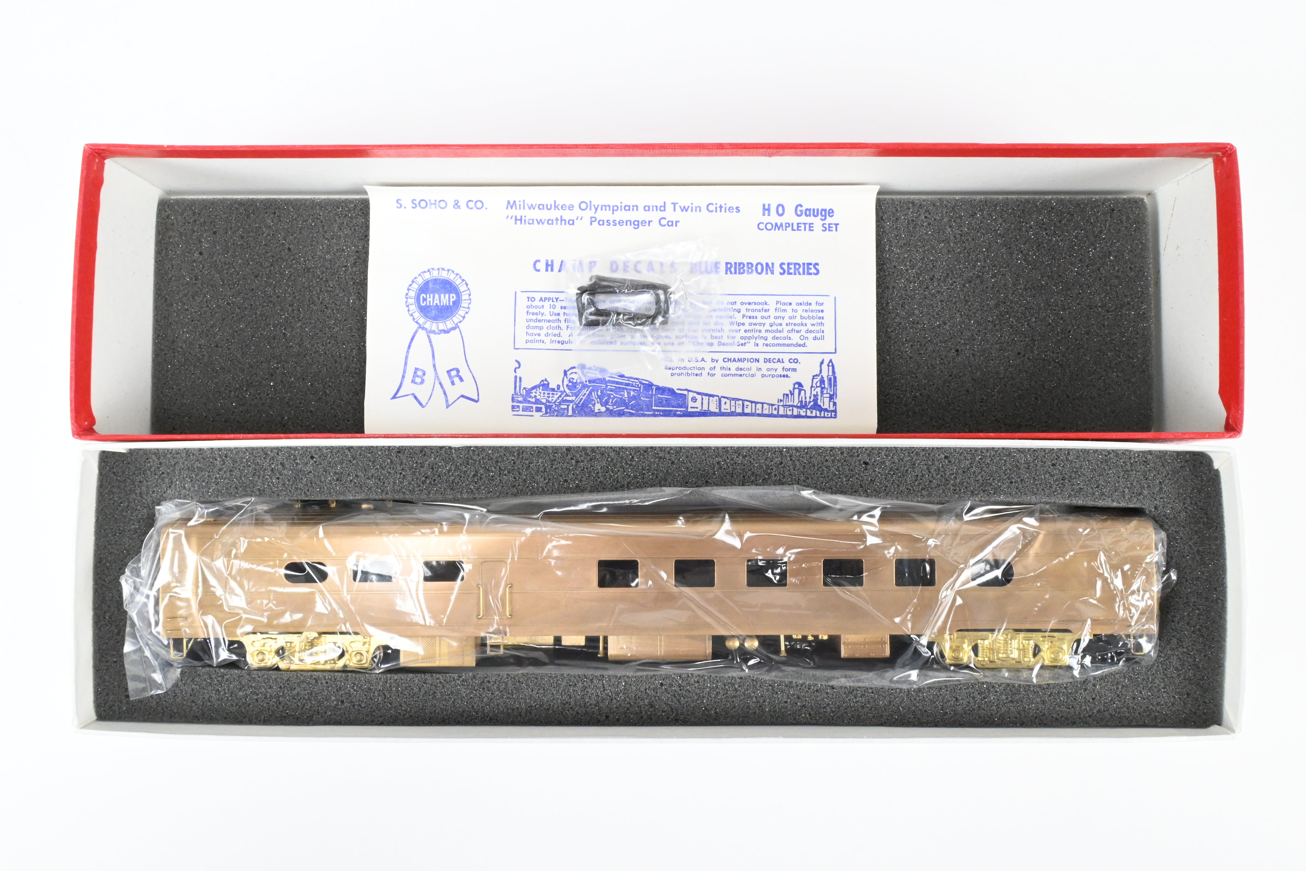 HO Scale Brass Milwaukee Road #121 Diner by Soho, Excellent Condition