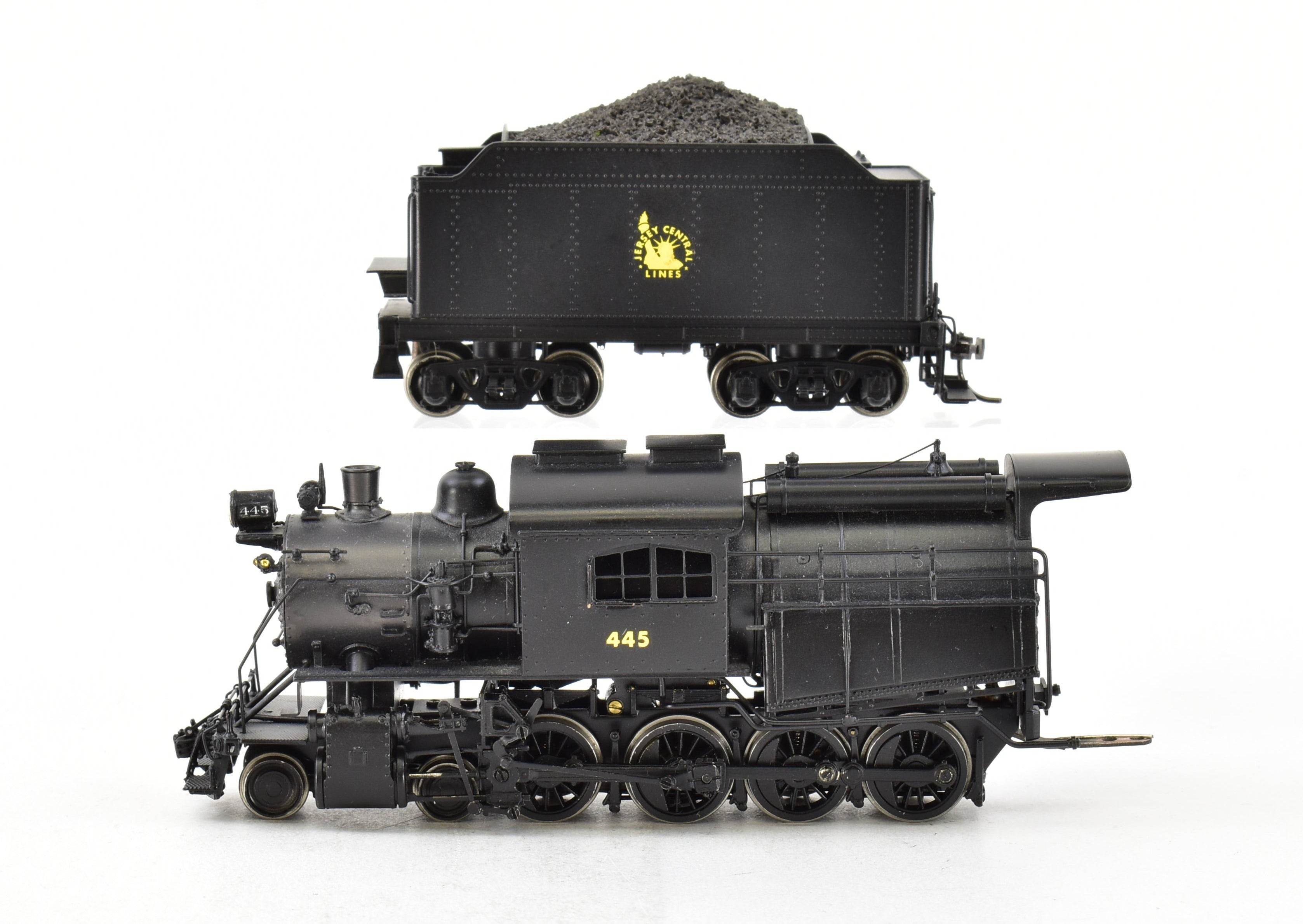 HO Scale Custom Painted Brass Model Train - Central Railroad of New Jersey K - 1 4 - 8 - 0 Camelback, NJ Custom Brass CNJ