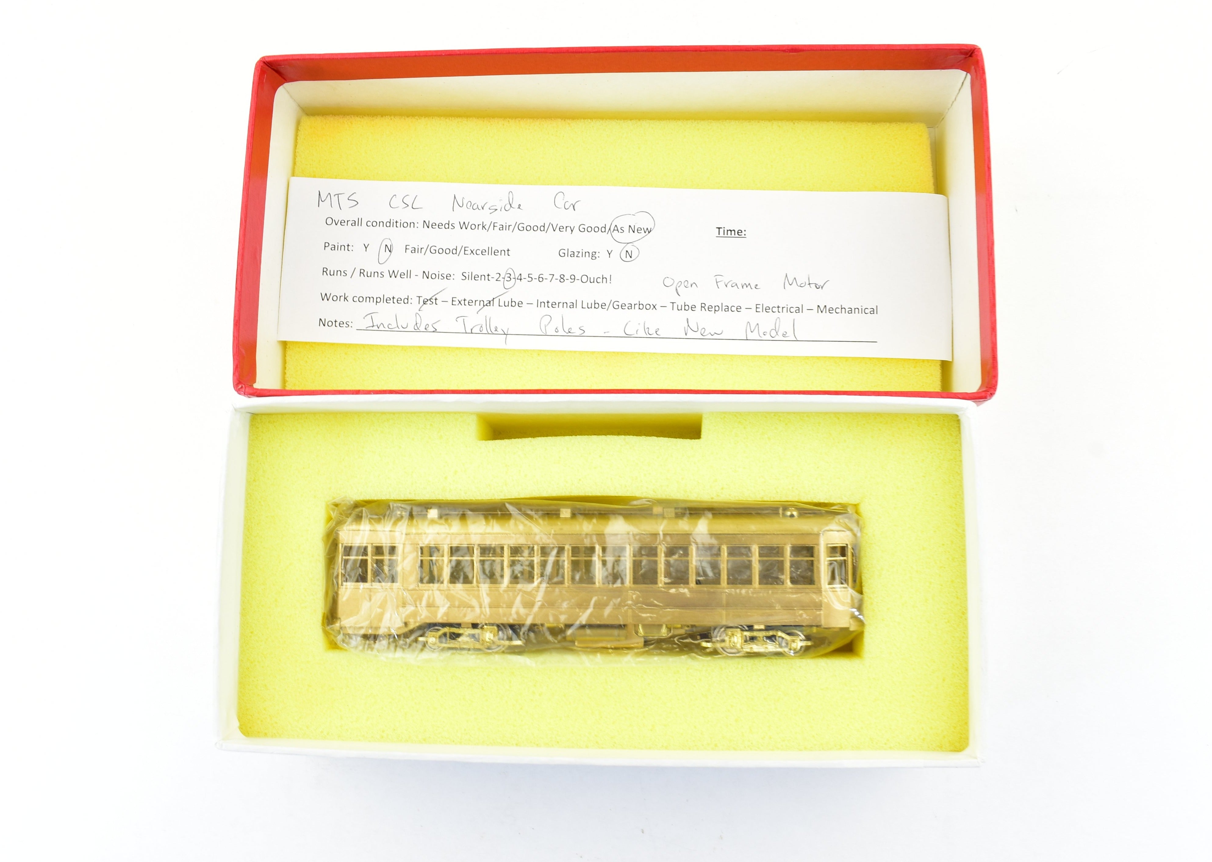 HO Scale Brass Model Train - MTS Imports CSL Chicago Surface Lines 5703 - 5827 Nearside Car for Model Railroading Enthusiasts
