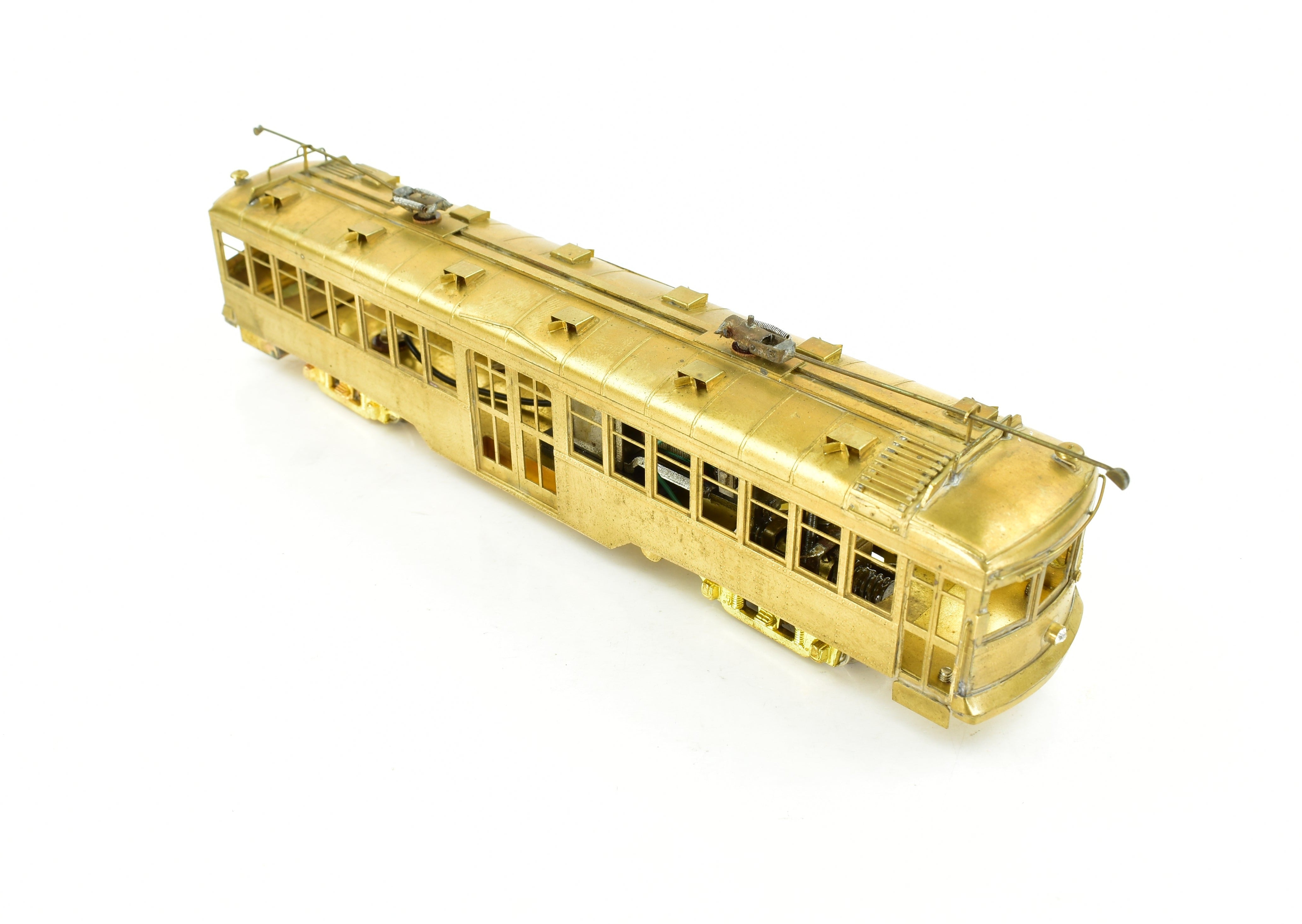 HO Scale Brass Suydam Pacific Electric Hollywood Car with Original Style Center Entrance - Authentic Model