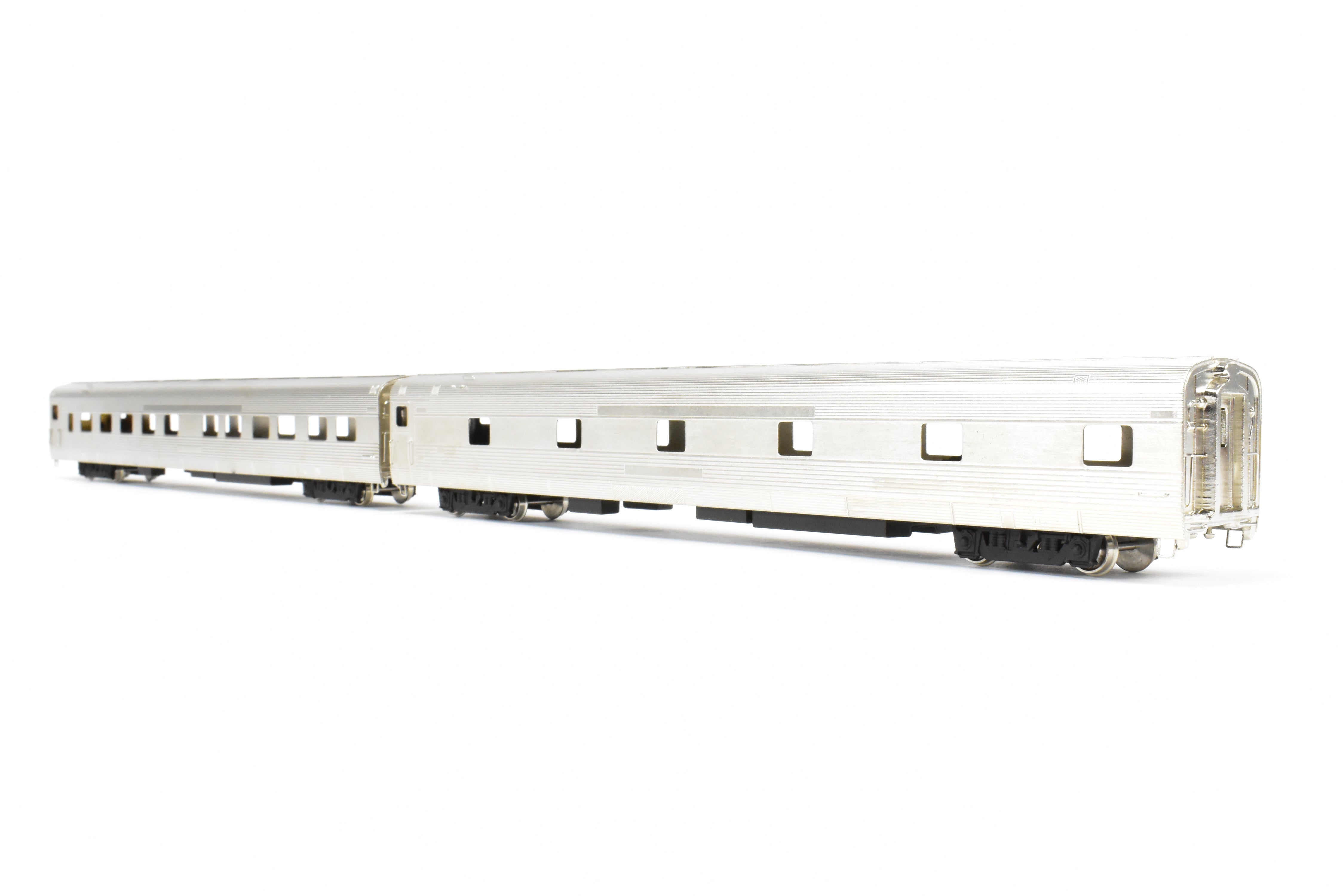 HO Scale Brass NPP Nickel - Plated California Zephyr Pullman Roomette Sleeper Set