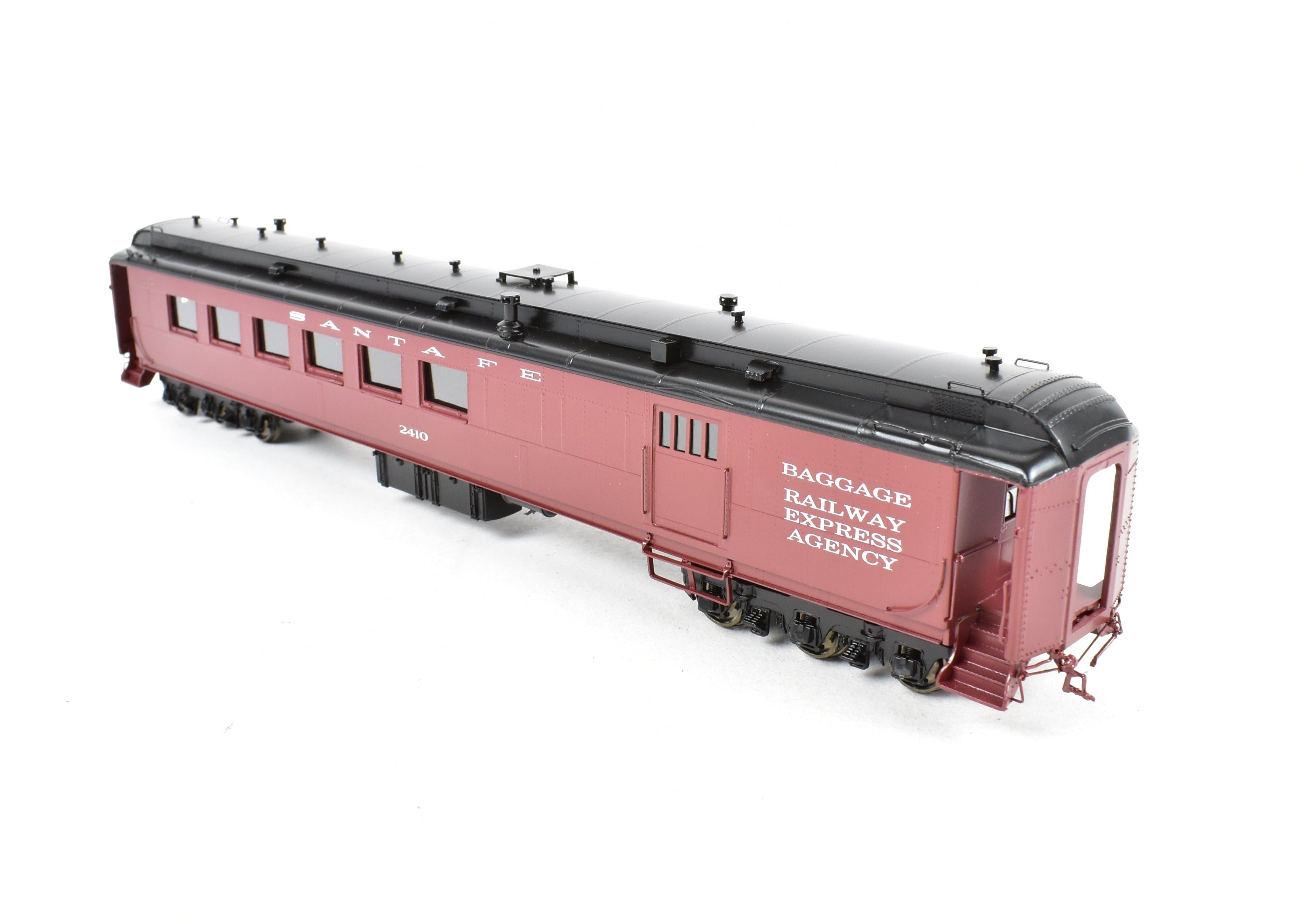 HO Scale Brass ATSF - Santa Fe Heavyweight Combine Car #2410 FP by Pecos River