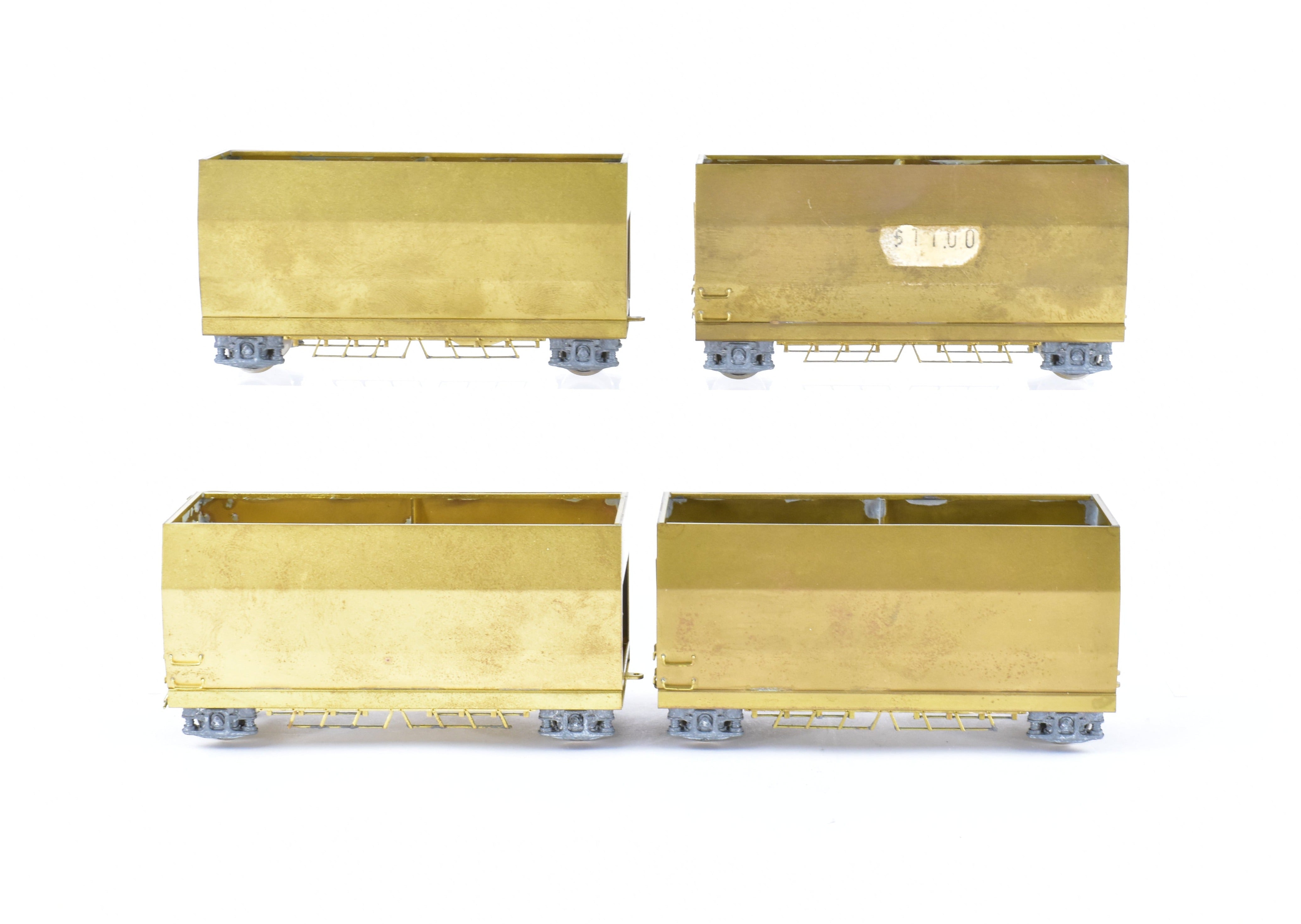HO Brass 4-Unit Articulated Hopper Cars: NWSL & SOU Railway Models