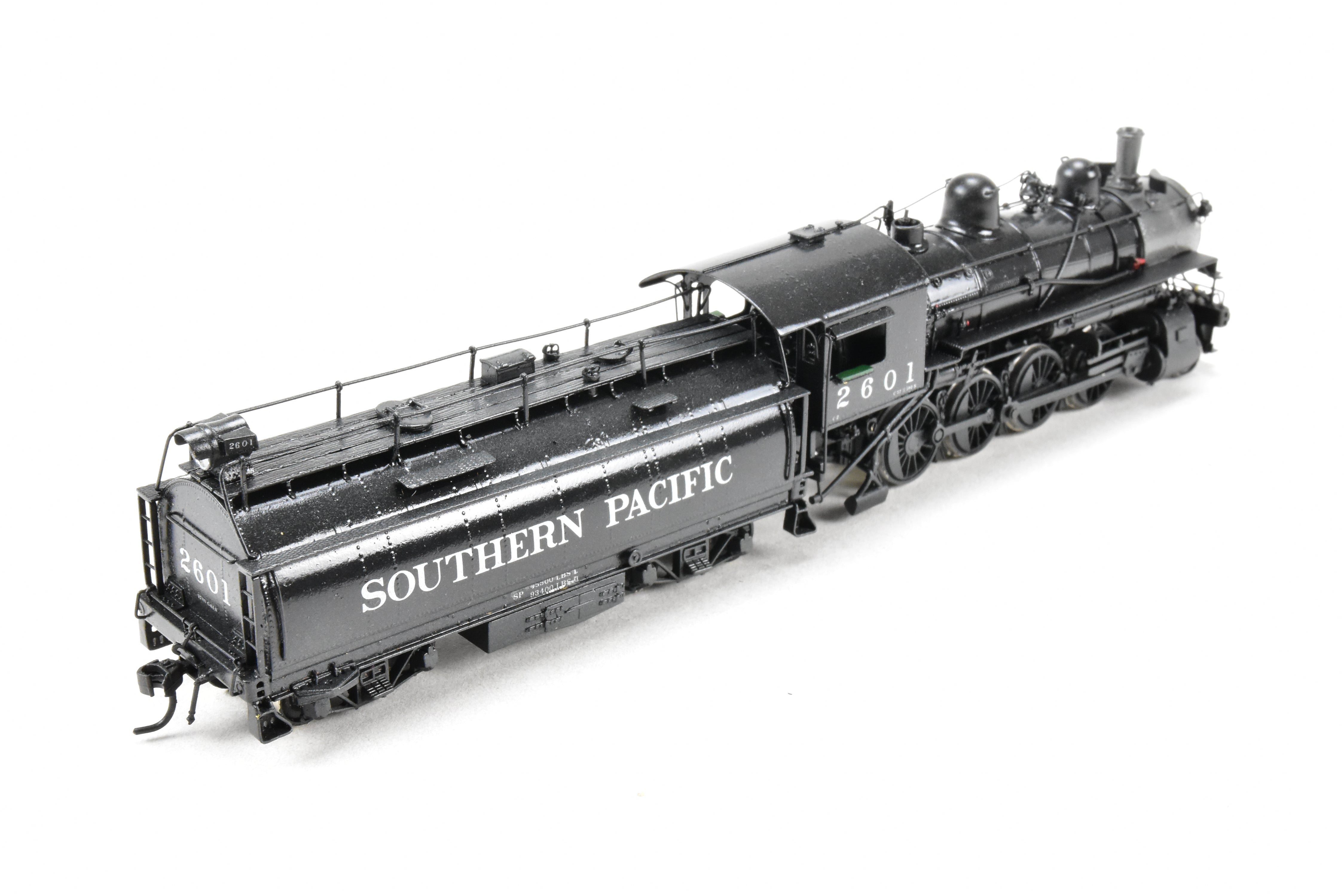 HO Scale Brass Model Train - Southern Pacific Class C - 2 2 - 8 - 0 Oriental Limited with Tsunami DCC and Sound System, Cab Number 2601