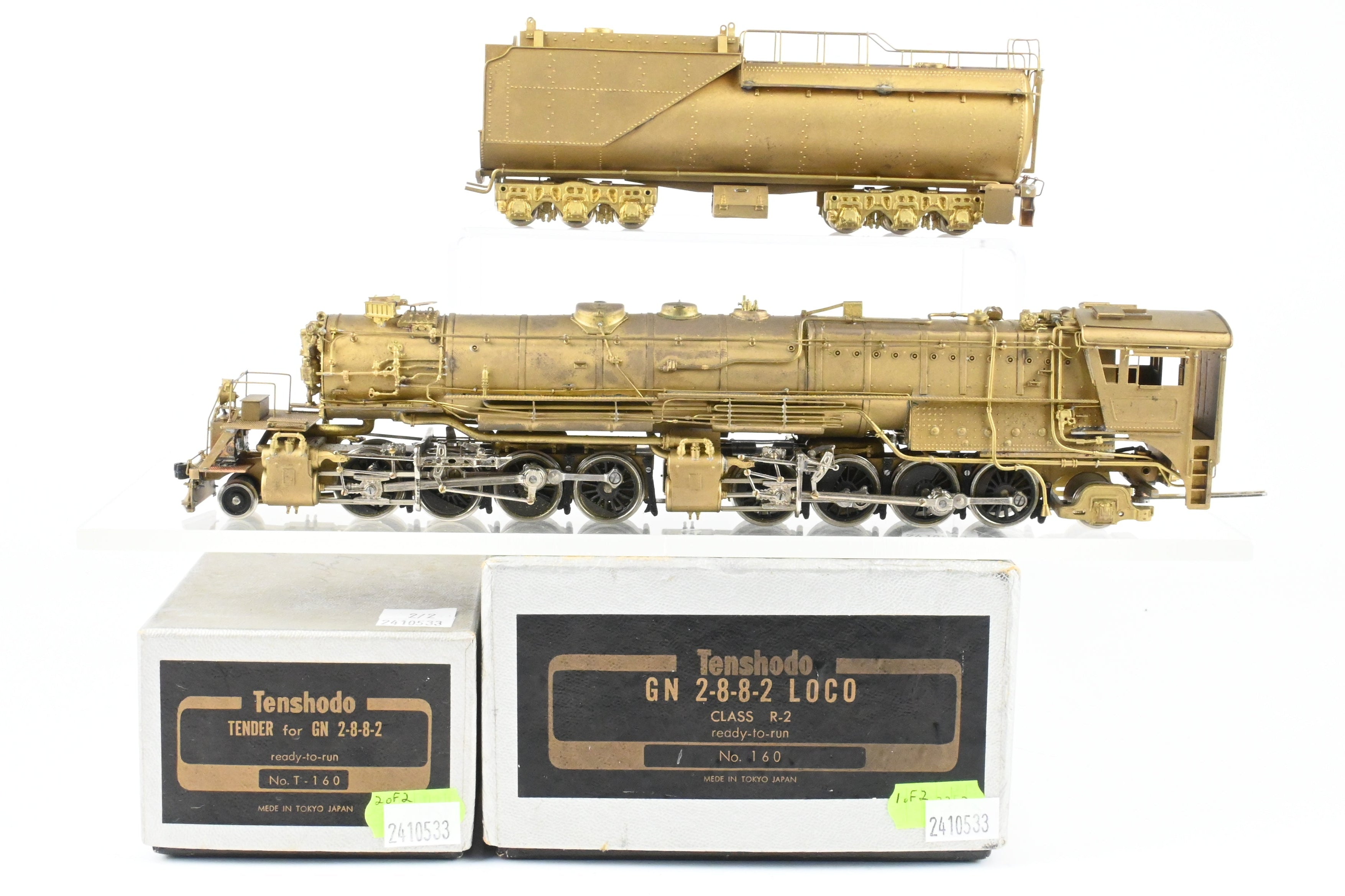 1966 HO Brass PFM - Tenshodo GN Great Northern 2-8-8-2 Class R-2 Model