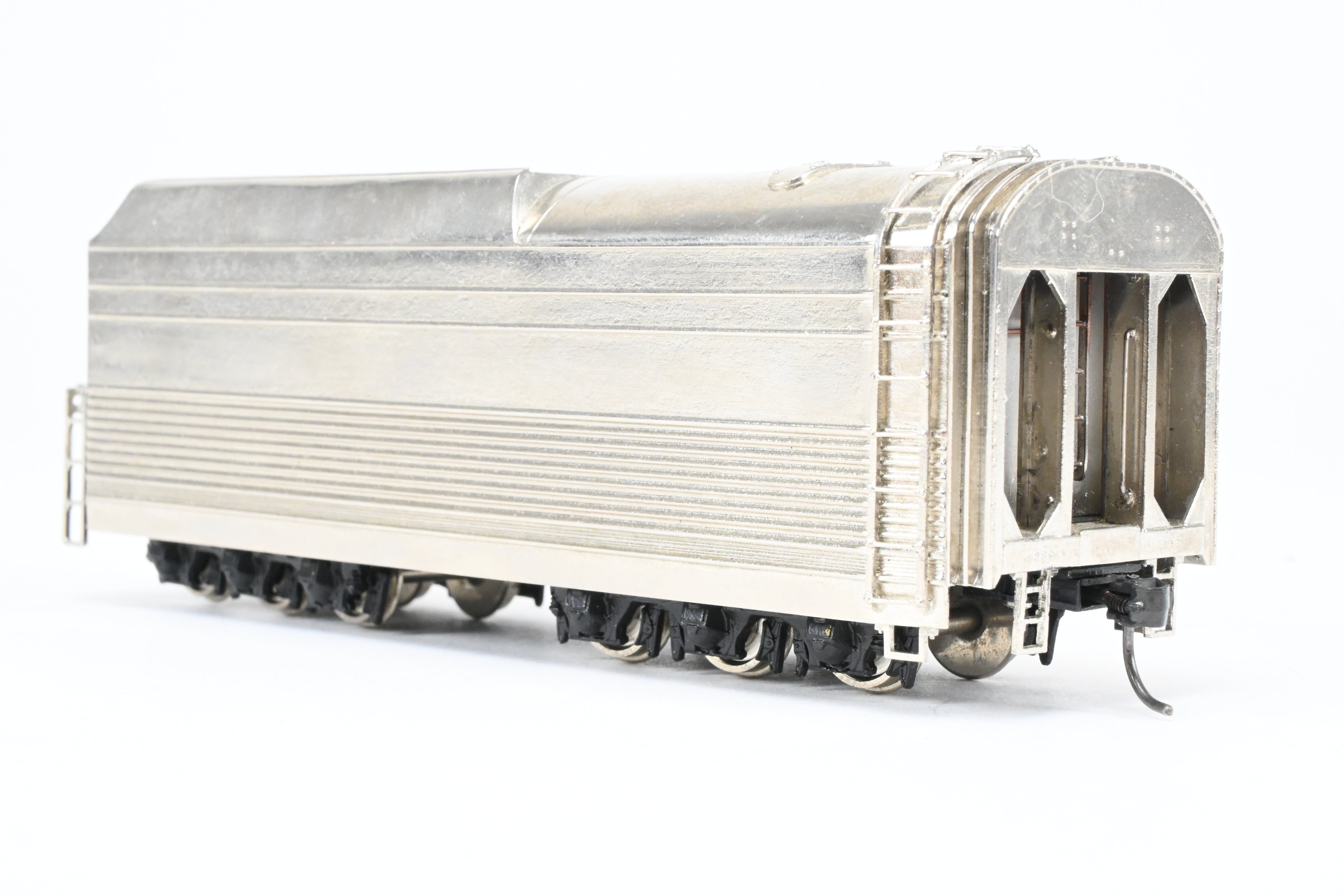 HO Scale Brass NPP Nickel - Plated Tender for CB&Q Burlington Route 4 - 6 - 4