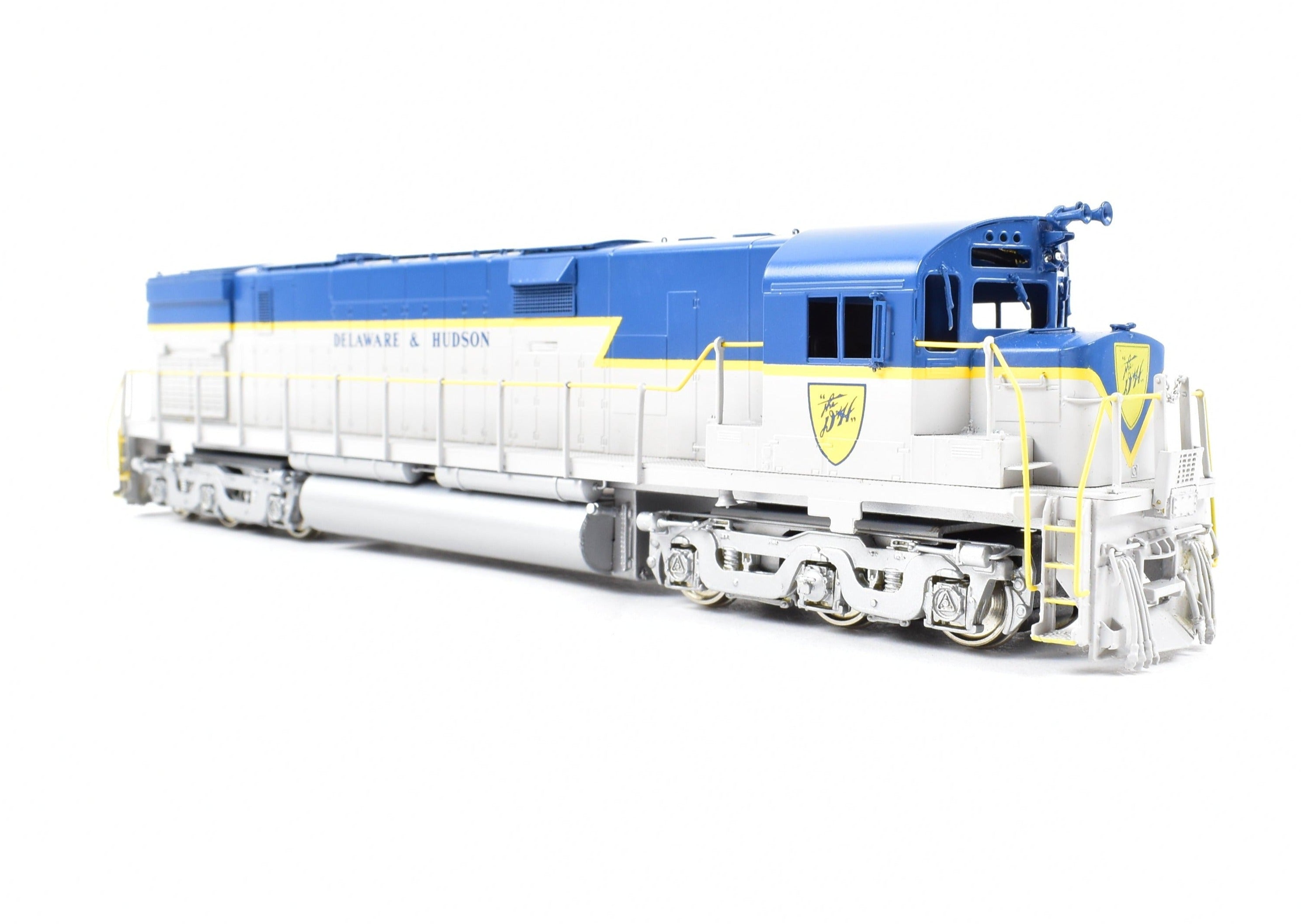HO Scale Brass Delaware and Hudson C - 628 FP Locomotive Model in Blue/Grey Scheme by HO Brass Oriental Limited and Challenger Imports