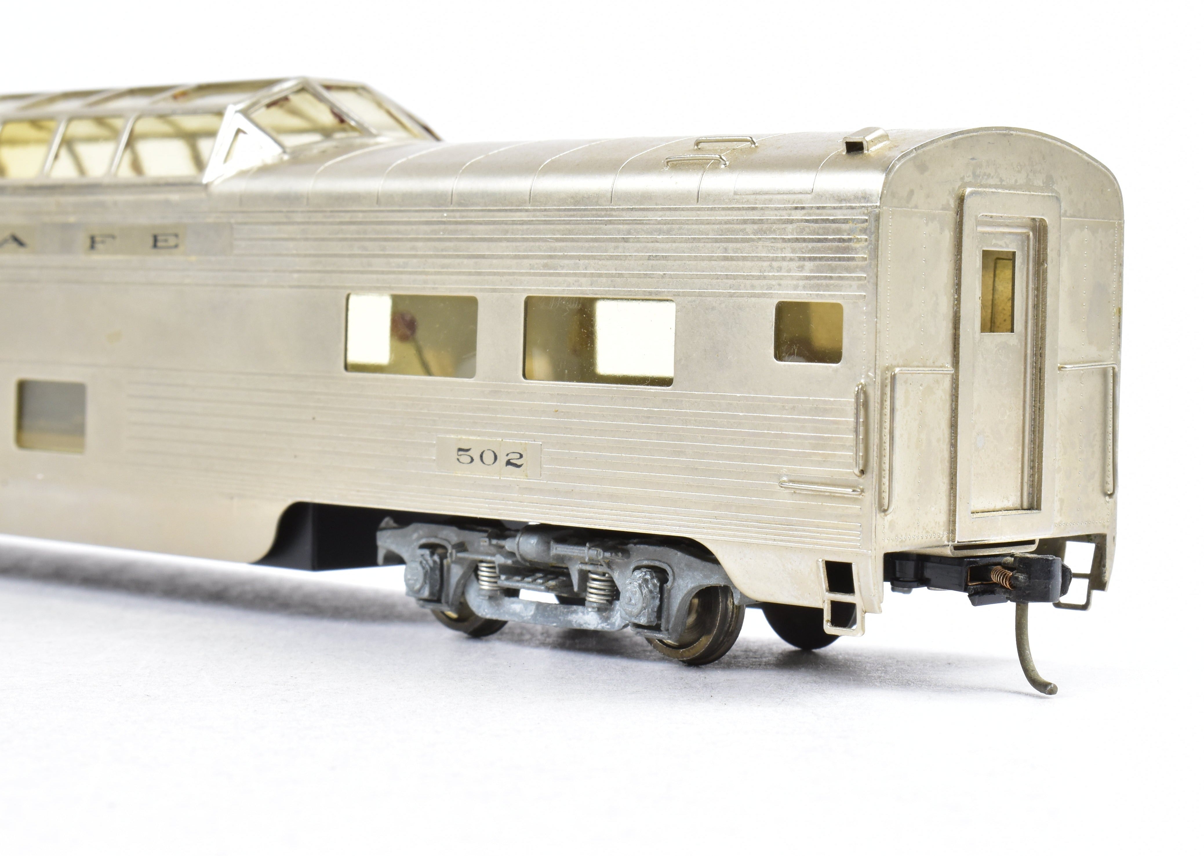HO Scale Brass Lambert ATSF - Santa Fe Pullman Standard Dome Lettered Model Train Car