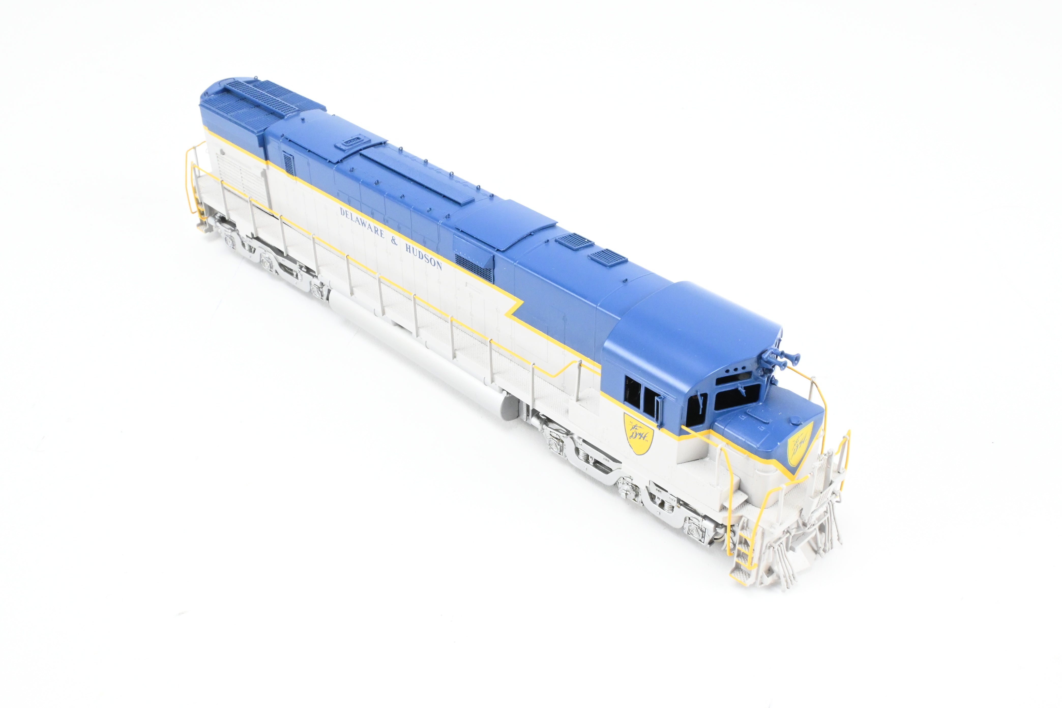 HO Scale Brass Model of Delaware and Hudson C - 628 FP Locomotive in Blue/Grey Scheme by HO Brass Oriental Limited and Challenger Imports