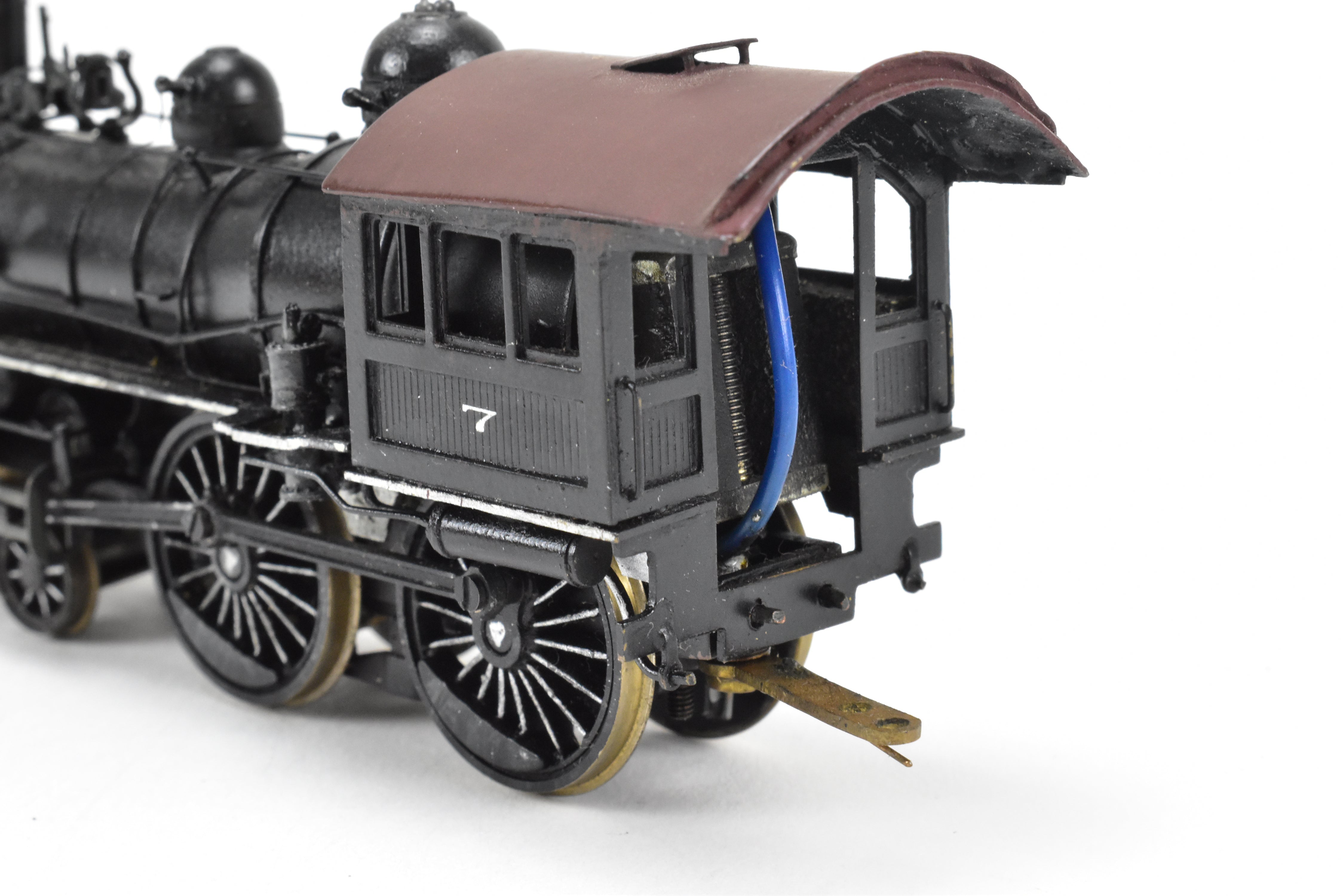 HO Scale Brass LMB NYC - New York Central Buchanan Style 4-4-0 CP Fictional Railroad Model in Red Color