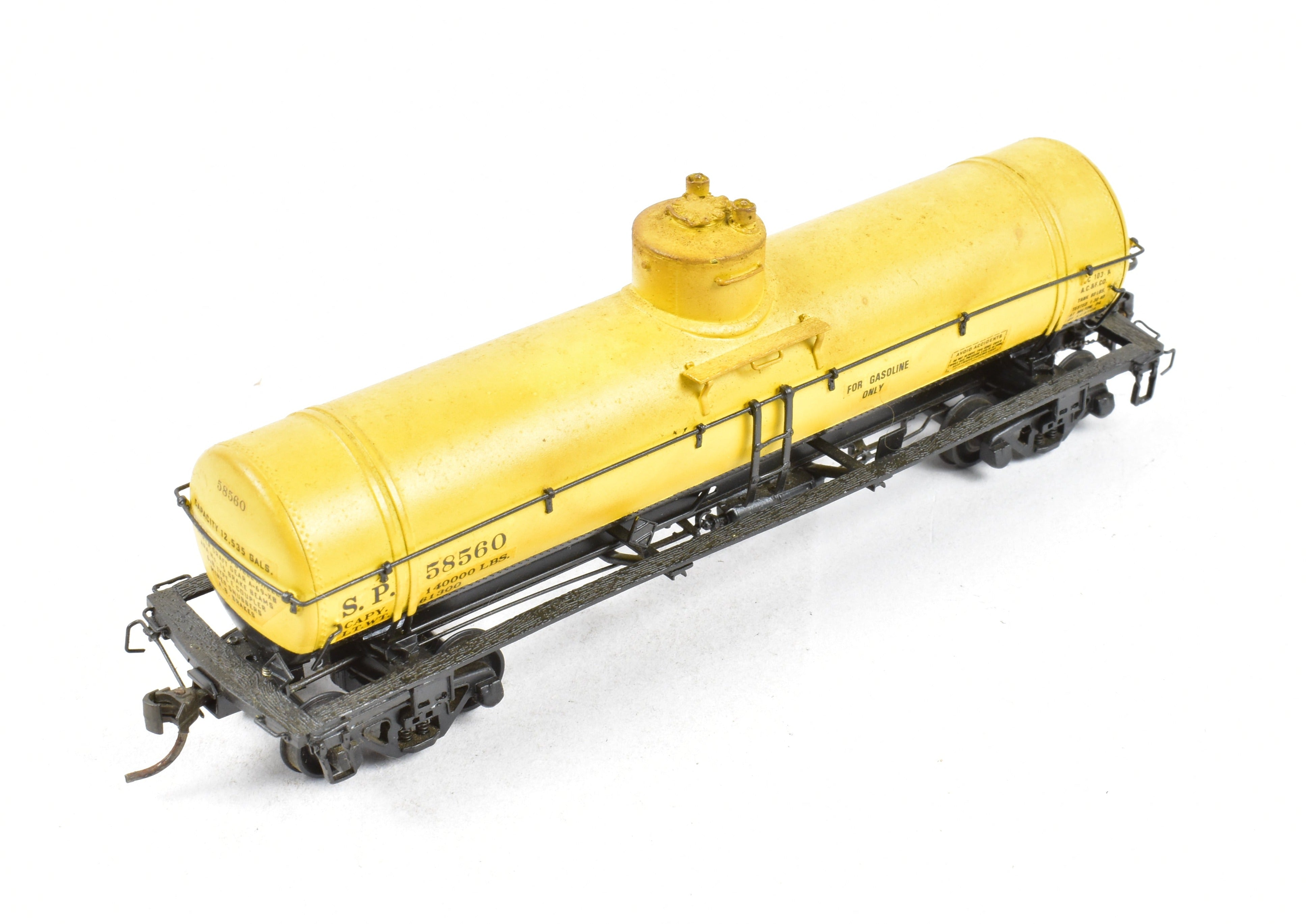 Custom Painted HO Brass Southern Pacific O - 50 - 12 Tank Car by Pecos River