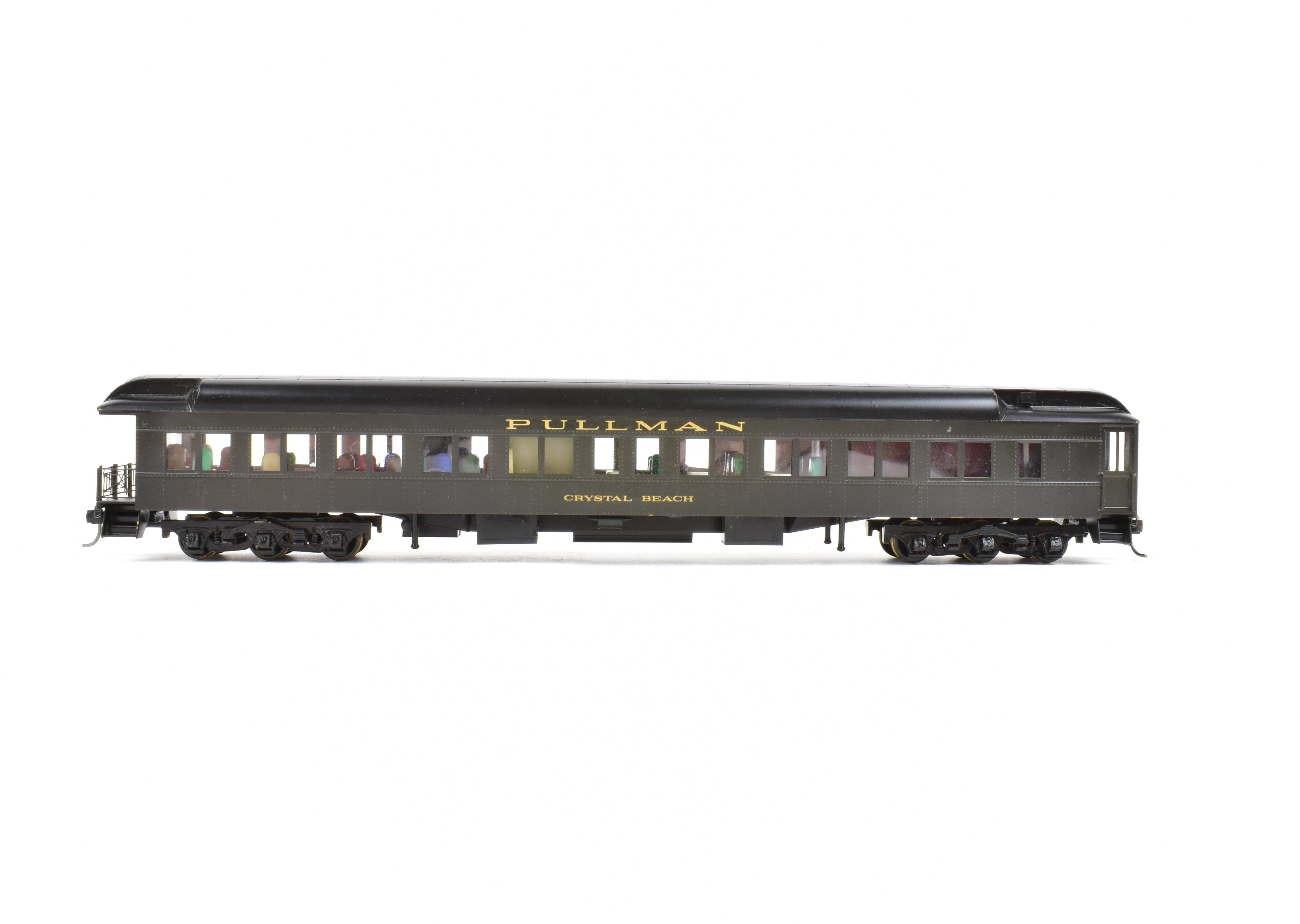 HO Scale Brass Lambert Pullman Heavyweight 3 - 2 Observation Car with Central Valley Trucks