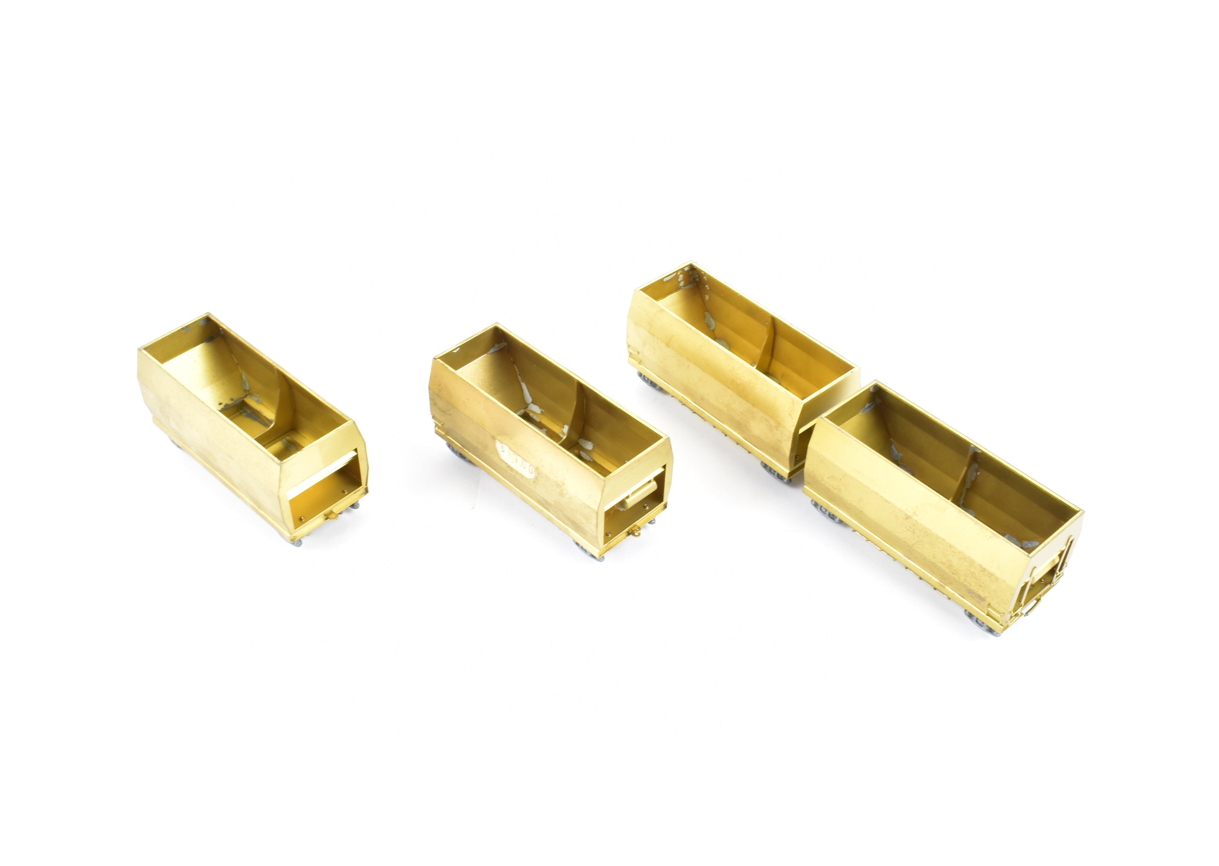 HO Brass 4-Unit Articulated Hopper Cars: NWSL & SOU Railway Models