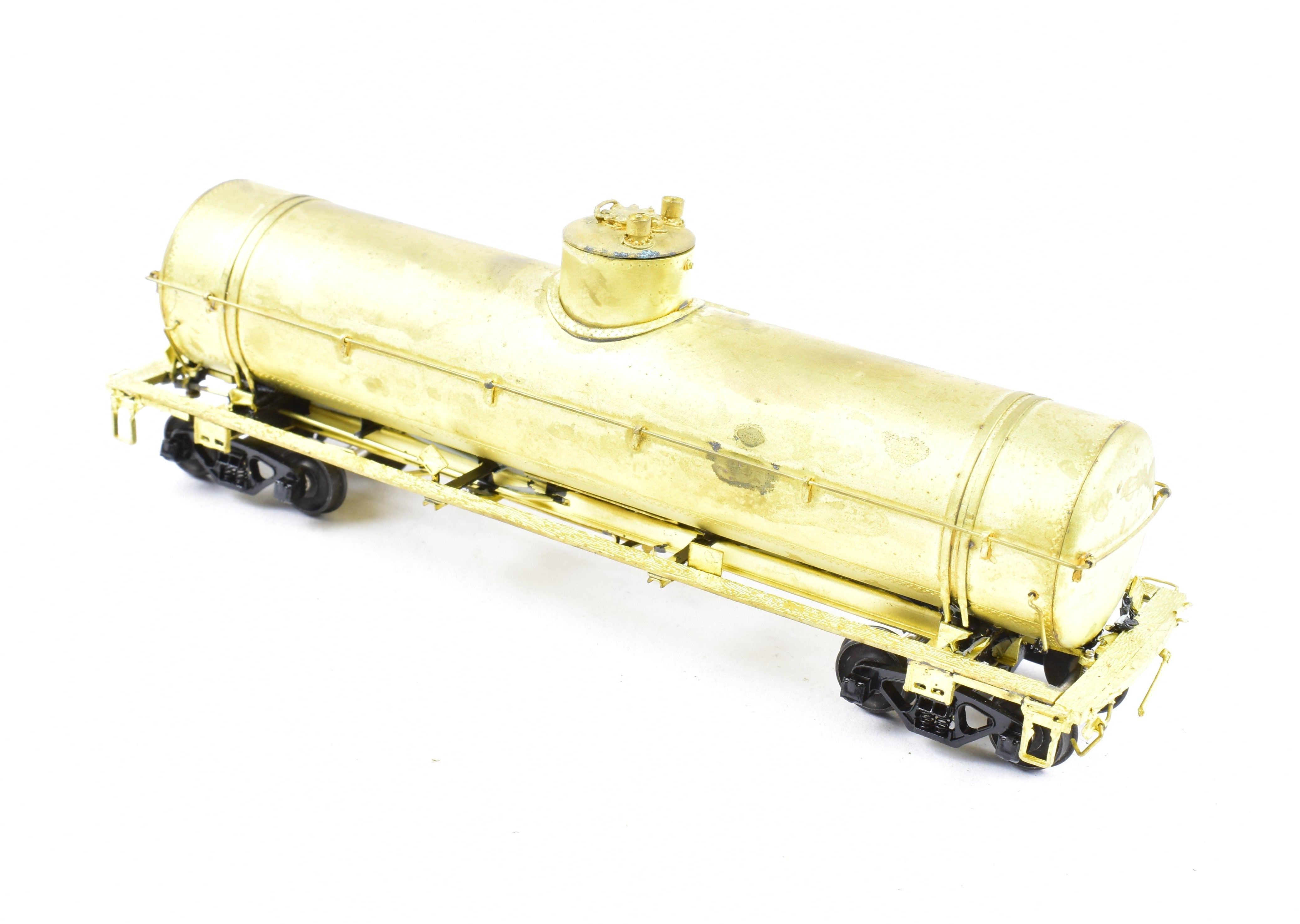 HO Scale Brass Model of Southern Pacific O - 50 - 12 Tank Car by Pecos River Brass with KC Brake System