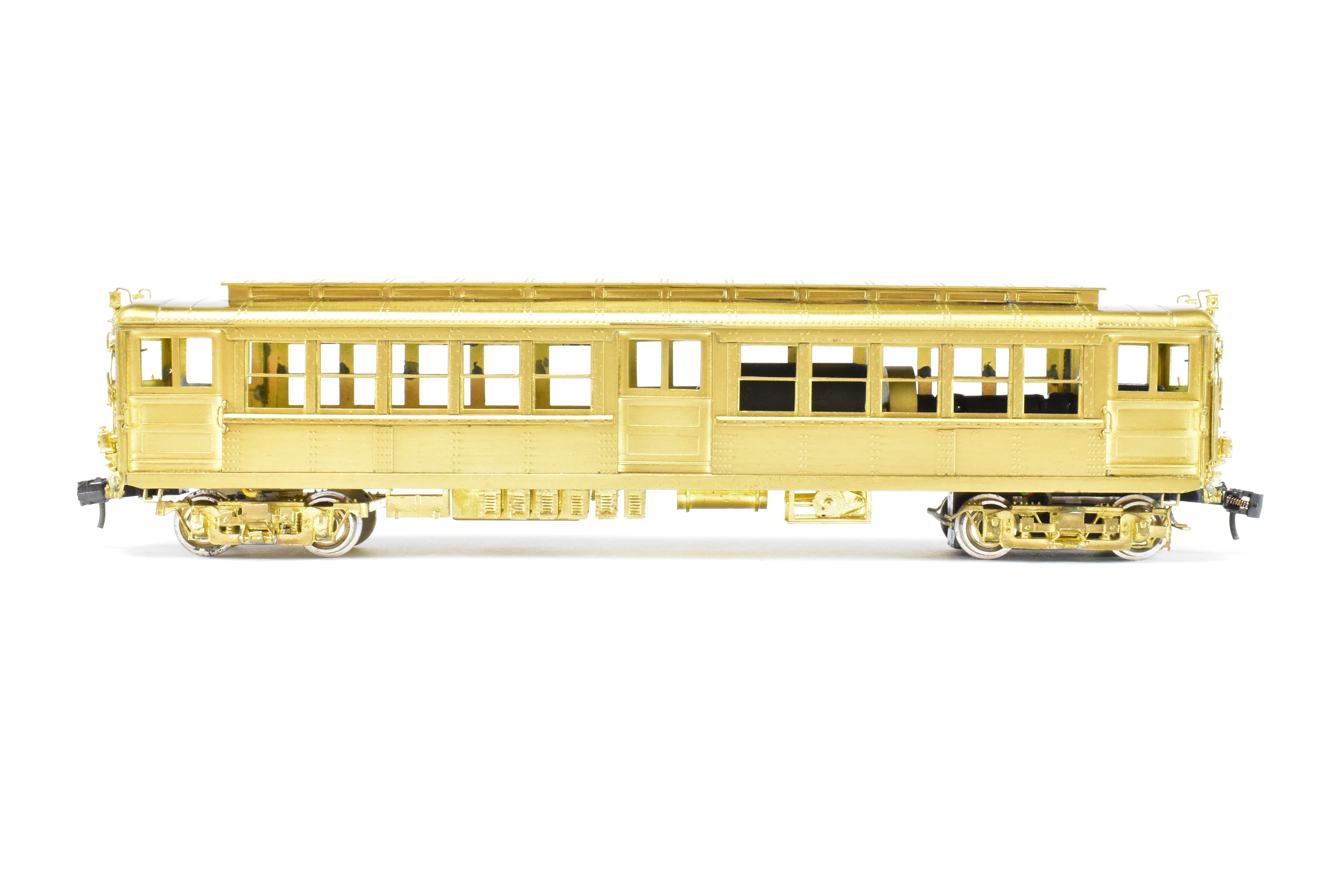 HO Scale Brass Subway Model - MTS Imports IRT Interborough Rapid Transit Deck Roof High-Voltage 2-Car Set for Model Railroads