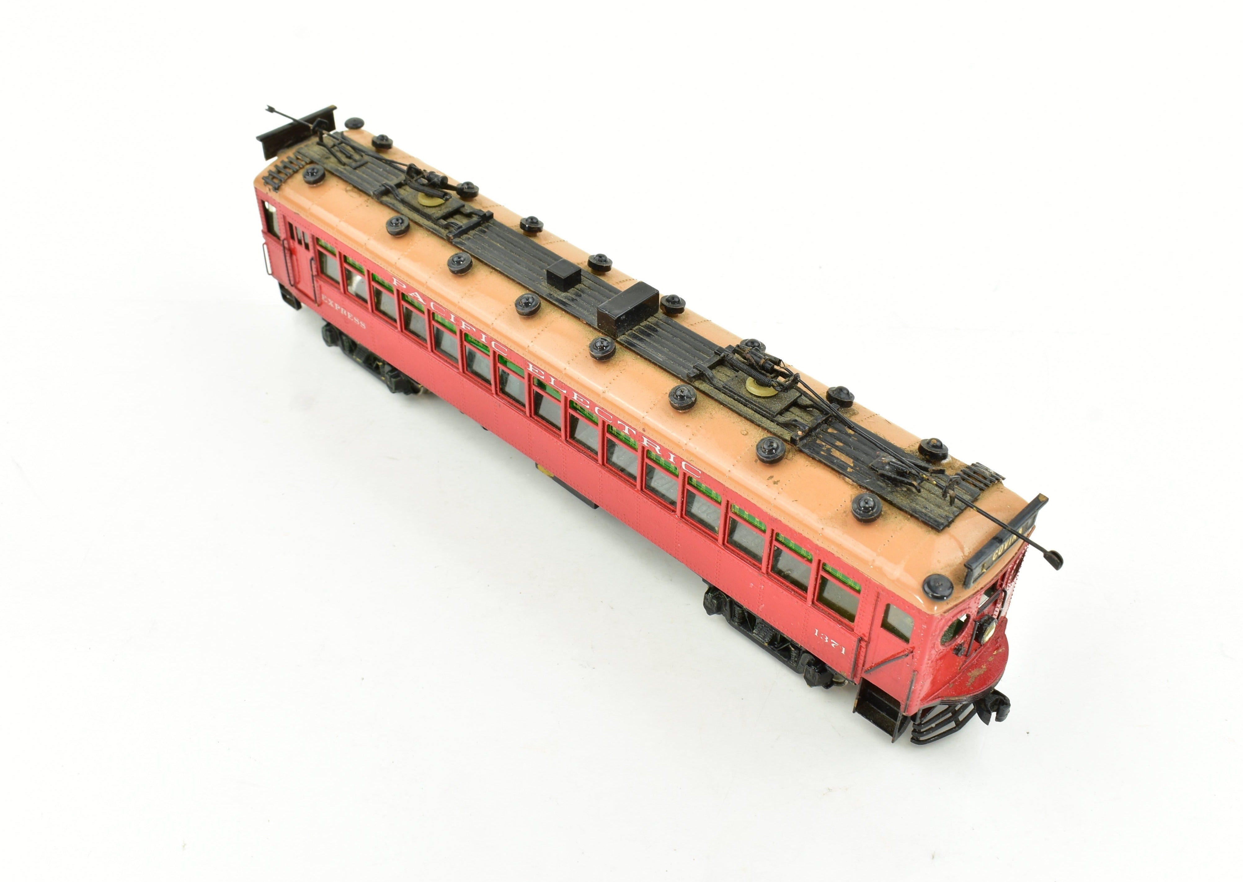 HO Brass Suydam Pacific Electric Portland Combine with Painted Can Motor - Sold As Is