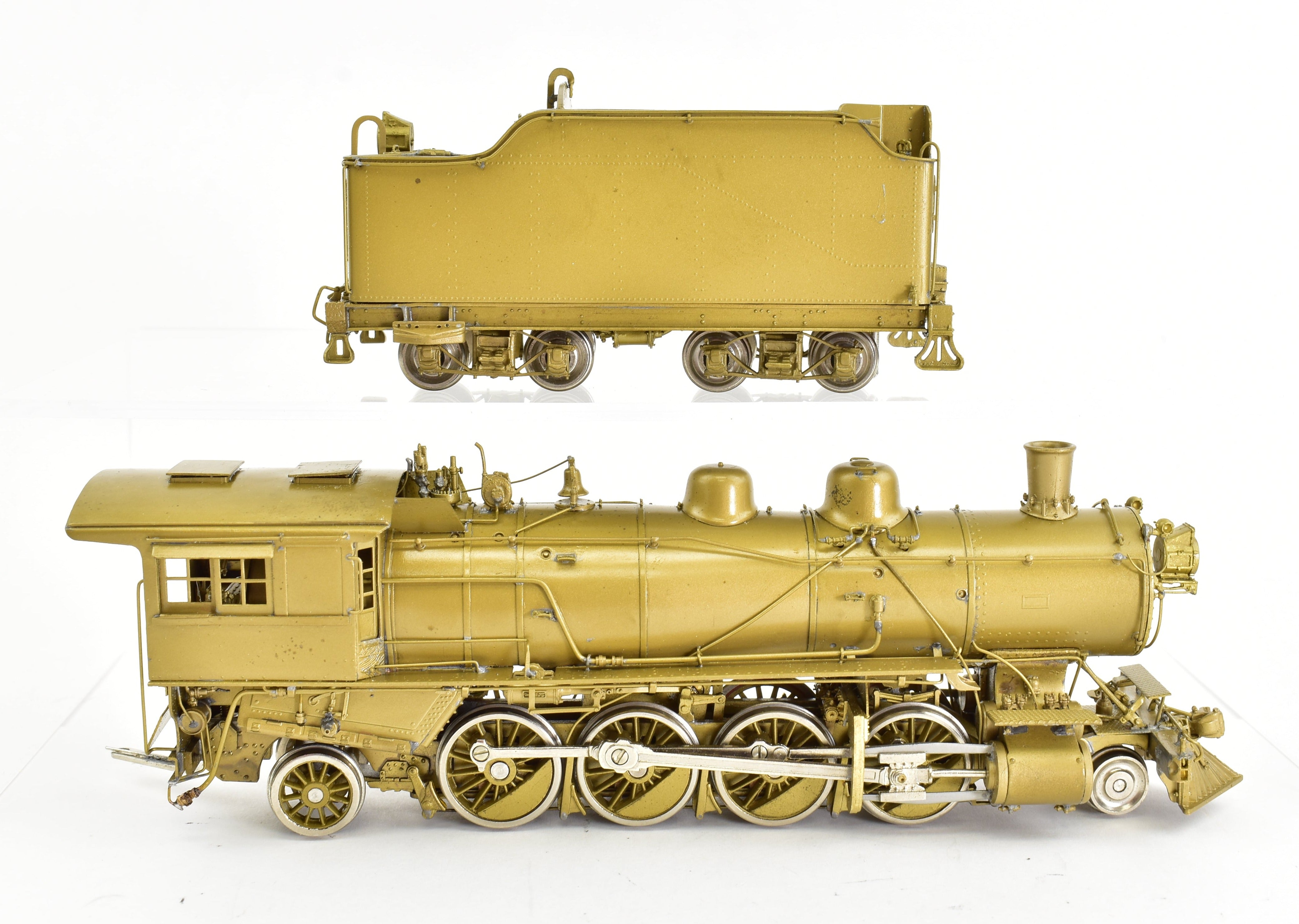 HO Scale Brass PFM - SKI Model Train: Northern Pacific Class W 2-8-2 Steam Locomotive with Wooden Pilot, Special Northern Pacific Version