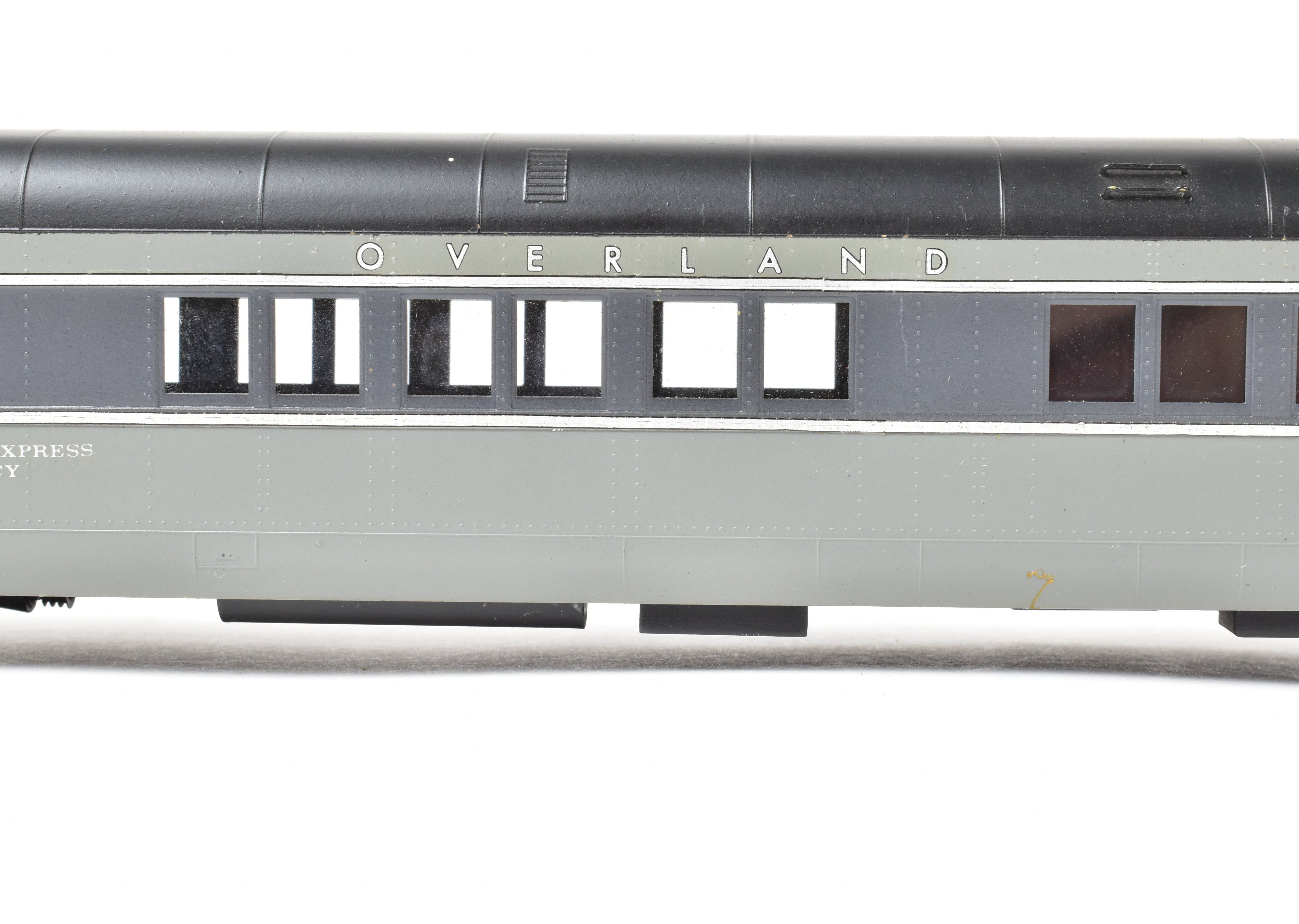 HO Scale Brass Model Train Set - Oriental Limited SP/UP/C&NW UP Union Pacific The Forty Niner 8-Car Set in Two-Tone Gray with Overland Lettering