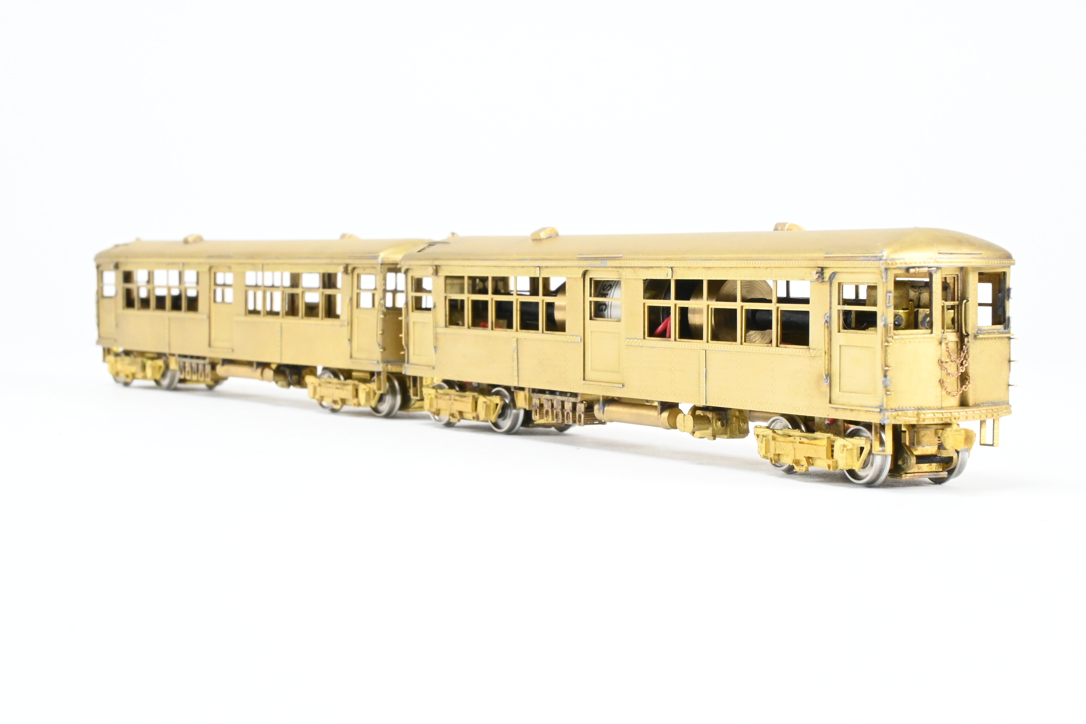 HO Scale Brass Model Train Set - MTS Imports CTA Chicago Transit Authority Modified 4001 - 4250 Series Elevated Cars Two - Car Set