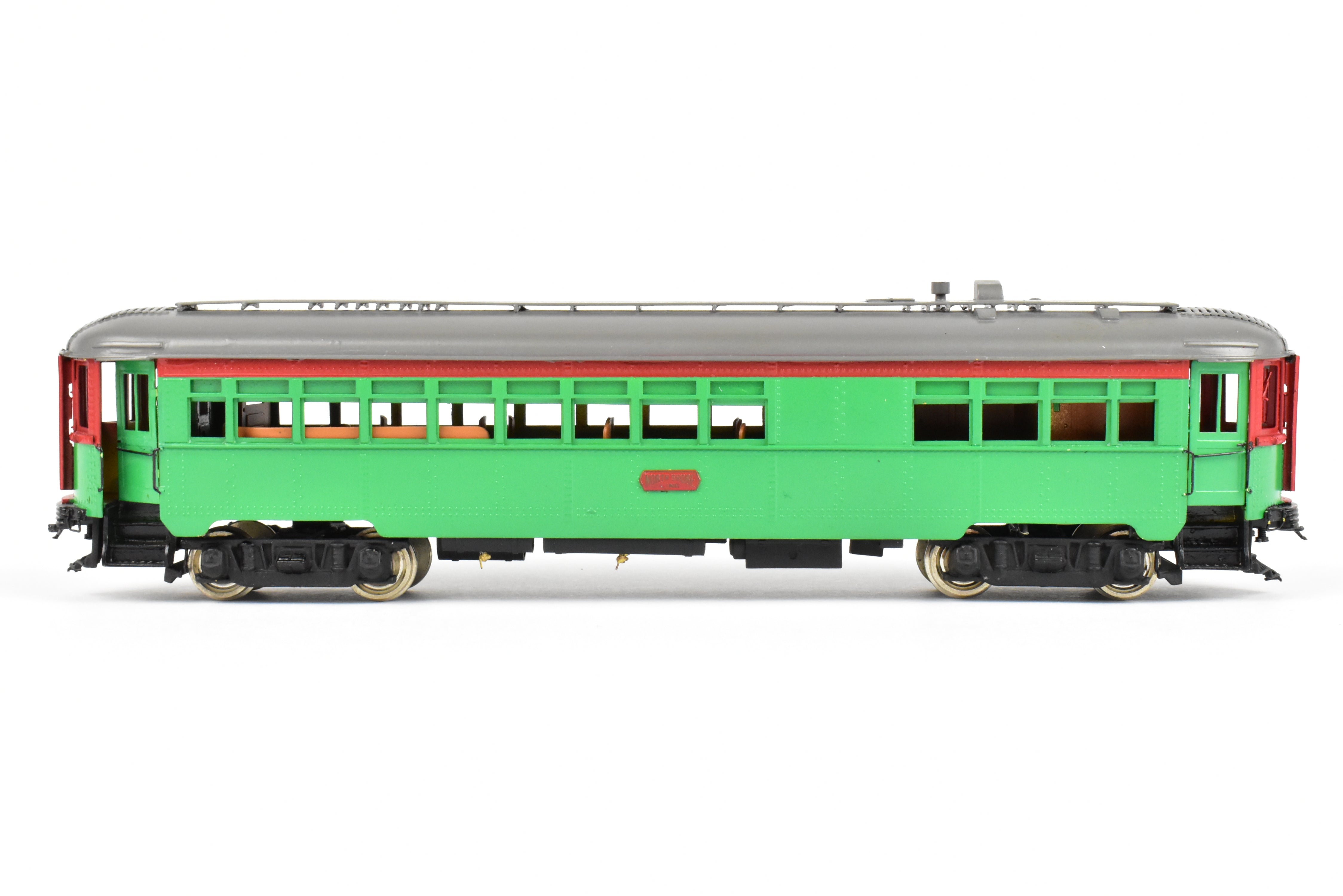 HO Brass Nickel-Plated North Shore Line Tavern Lounge Car No. 415 Factory Painted