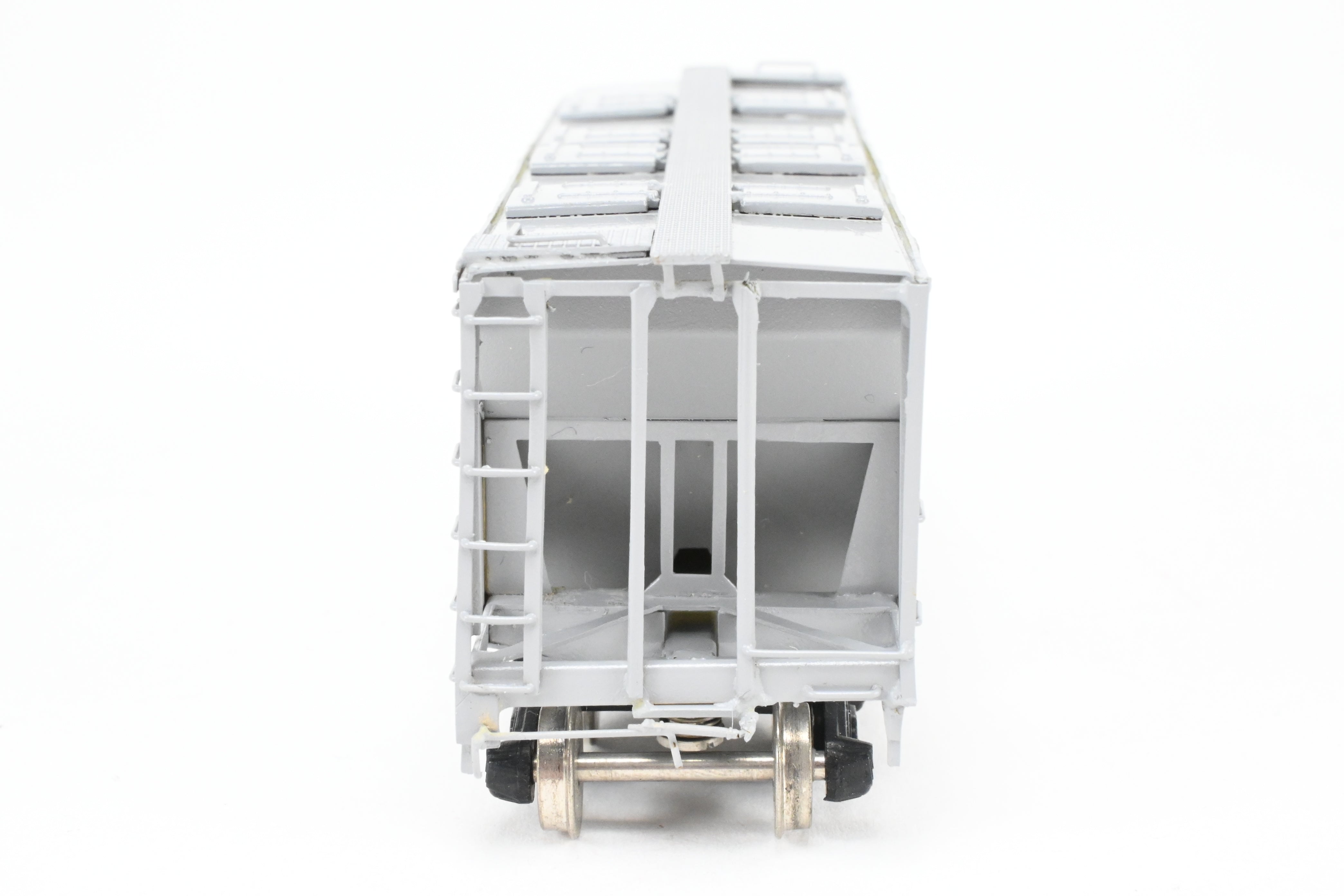 HO Brass Sunset/ACF Cotton Belt Grey Custom-Painted 70-Ton Covered Hopper #57759