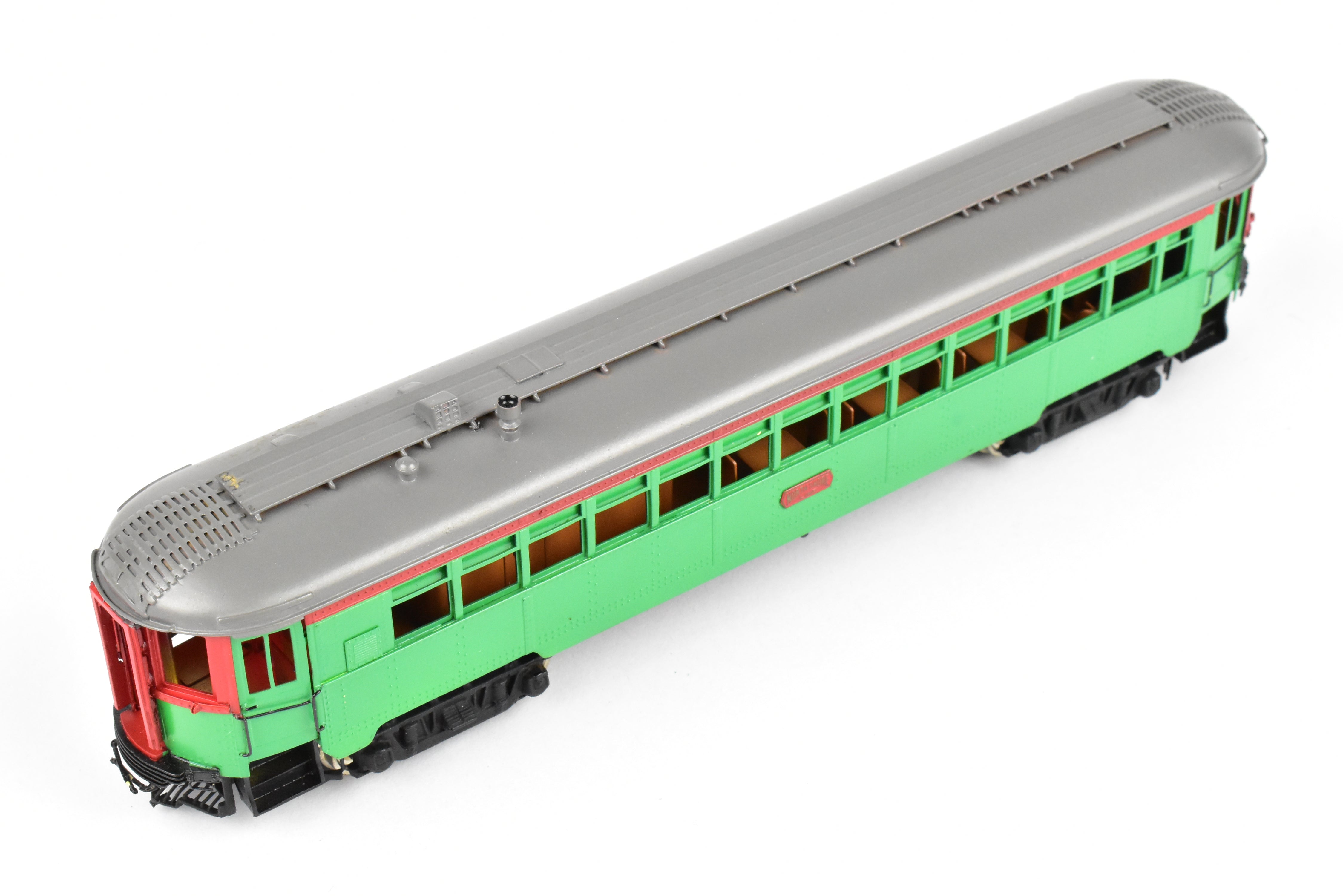 HO Brass Nickel-Plated North Shore Line Tavern Lounge Car No. 415 Factory Painted