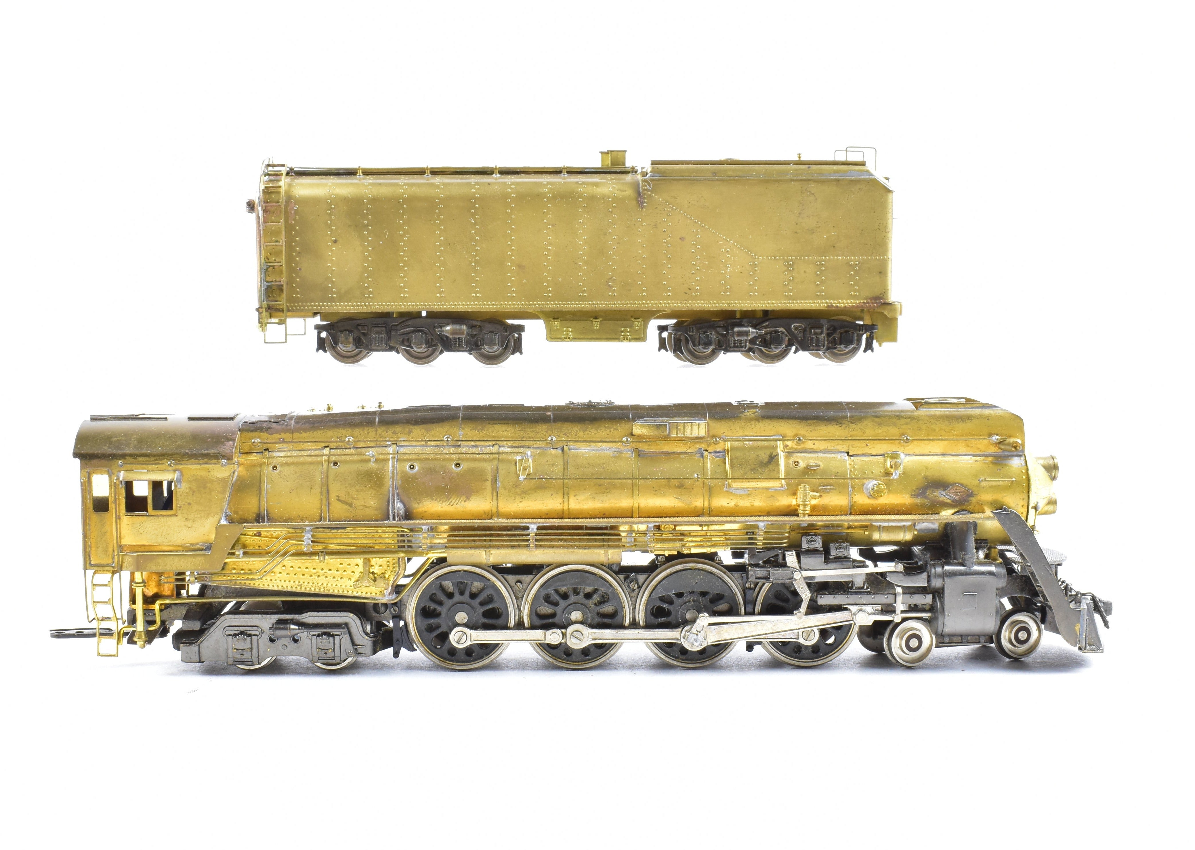 HO Scale Brass Max Gray Model Train - Southern Pacific Class GS - 4 4 - 8 - 4 De - Skirted Locomotive Replica