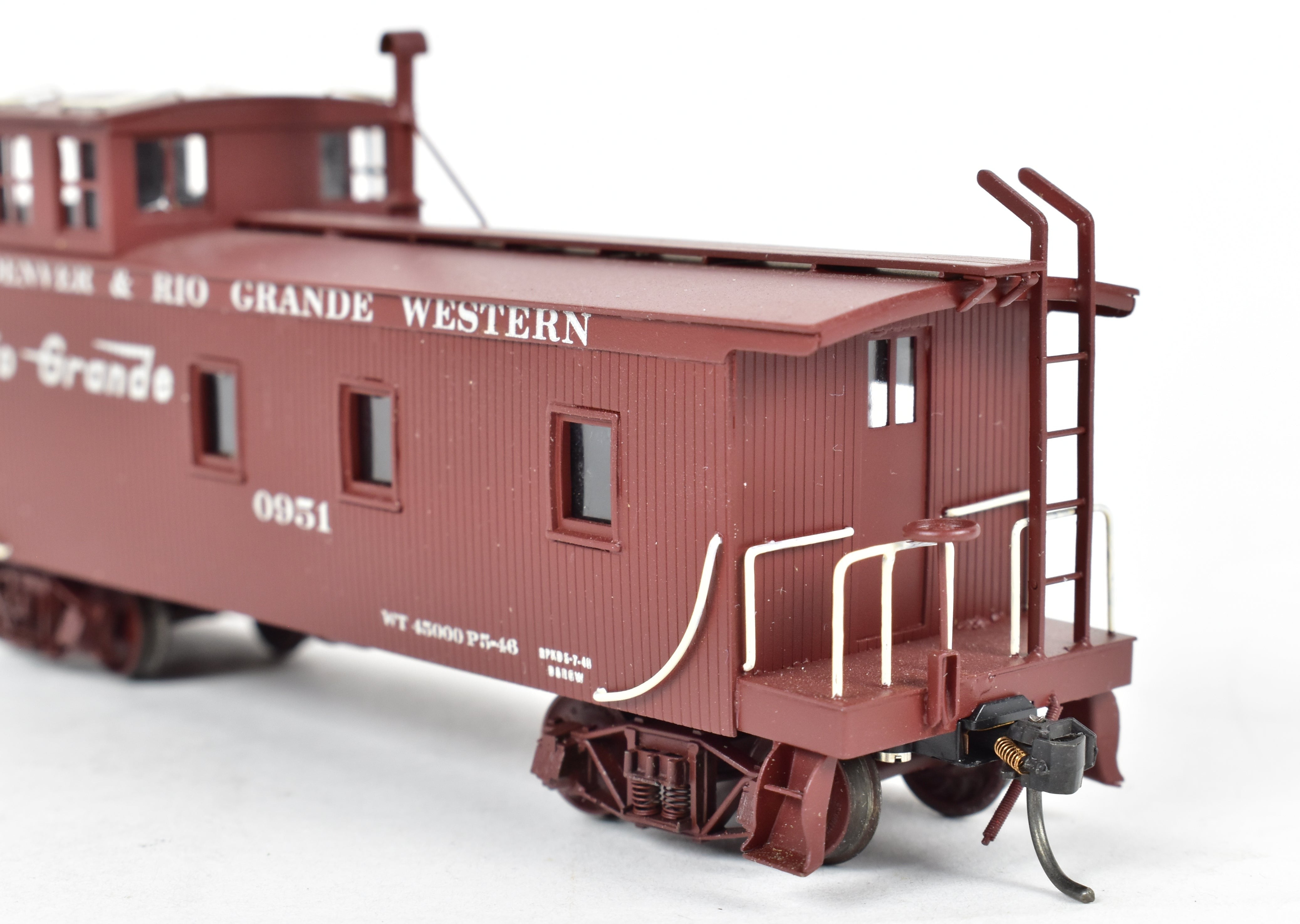 HO Scale Brass Pacific Fast Mail D&RGW Wood Caboose No. 0951 CP