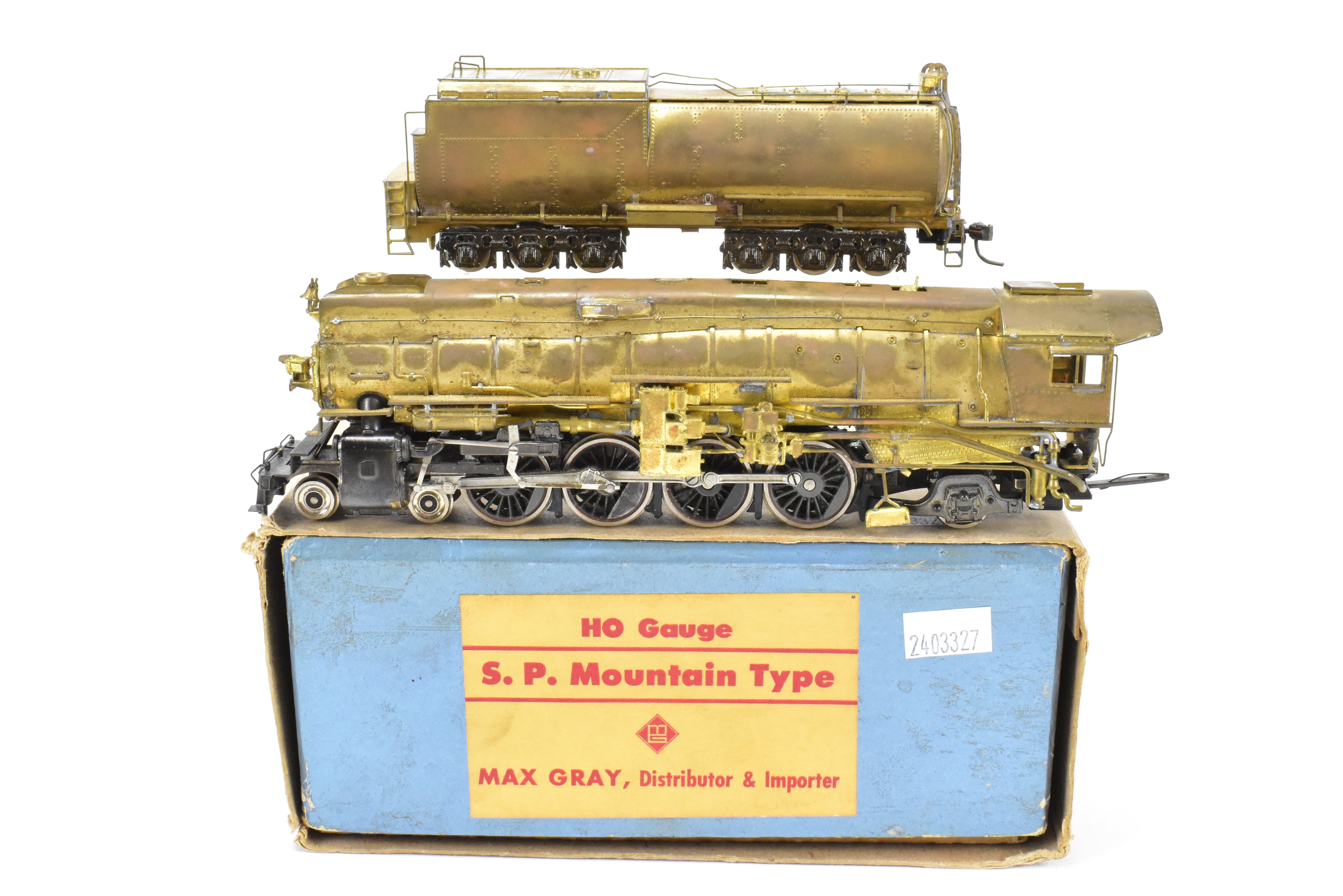 HO Brass Max Gray SP Vintage 4-8-2 Mountain Locomotive (Class MT-4)