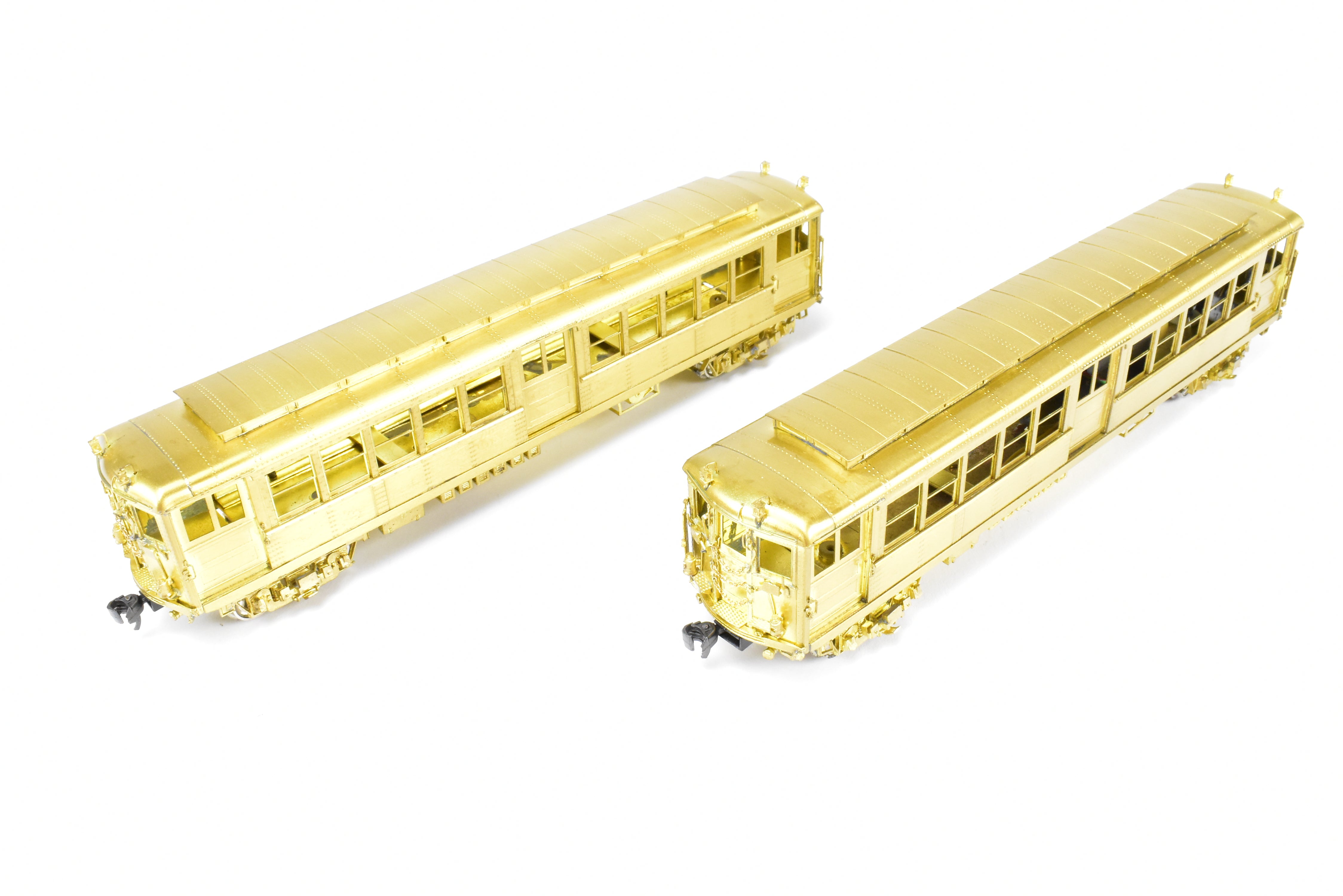 HO Scale Brass Subway Model - MTS Imports IRT Interborough Rapid Transit Deck Roof High-Voltage 2-Car Set for Model Railroads