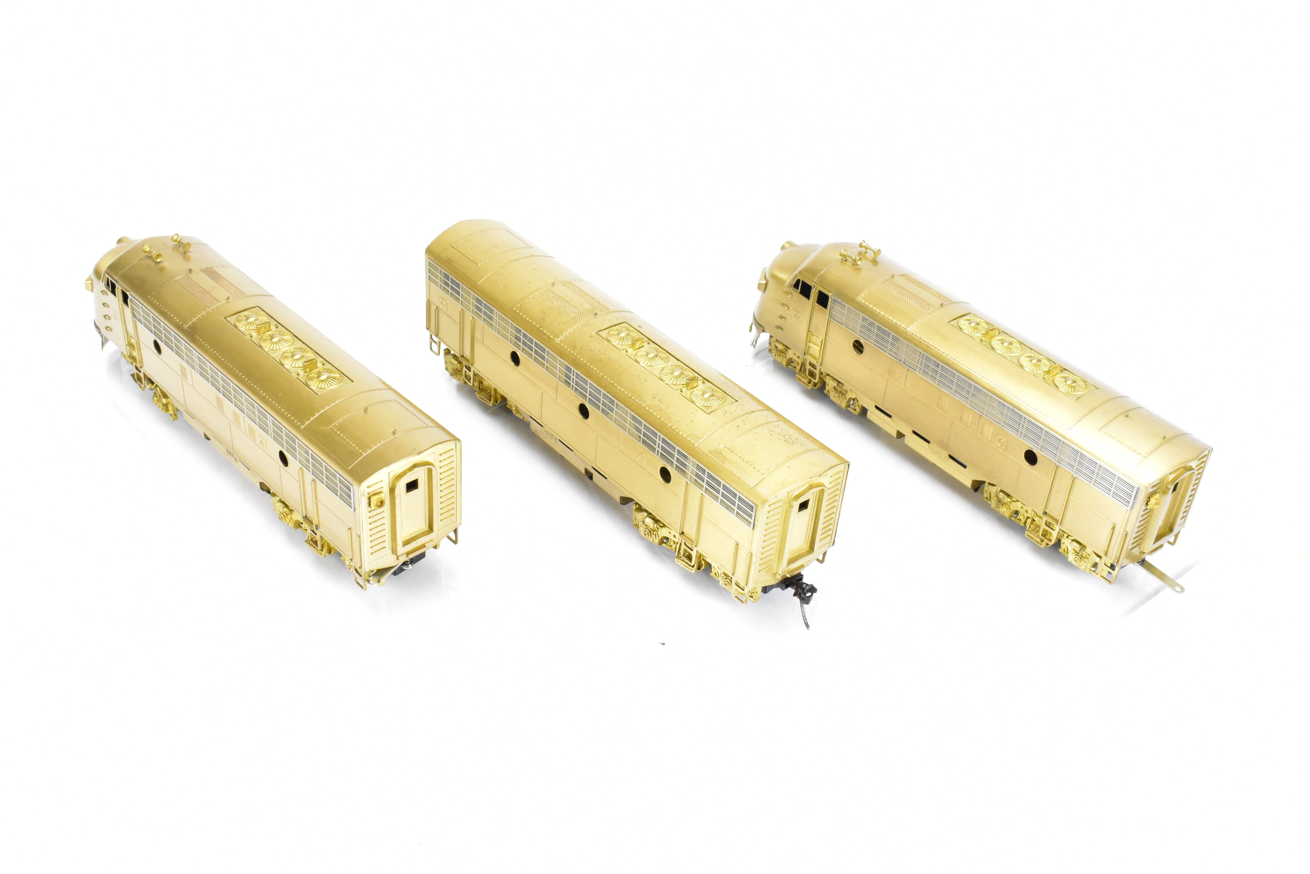 HO Scale Brass Oriental Limited Model Train Various Road EMD F3A/F3B/F3A Phase IV 1500 HP 3-Unit Set for Collectors