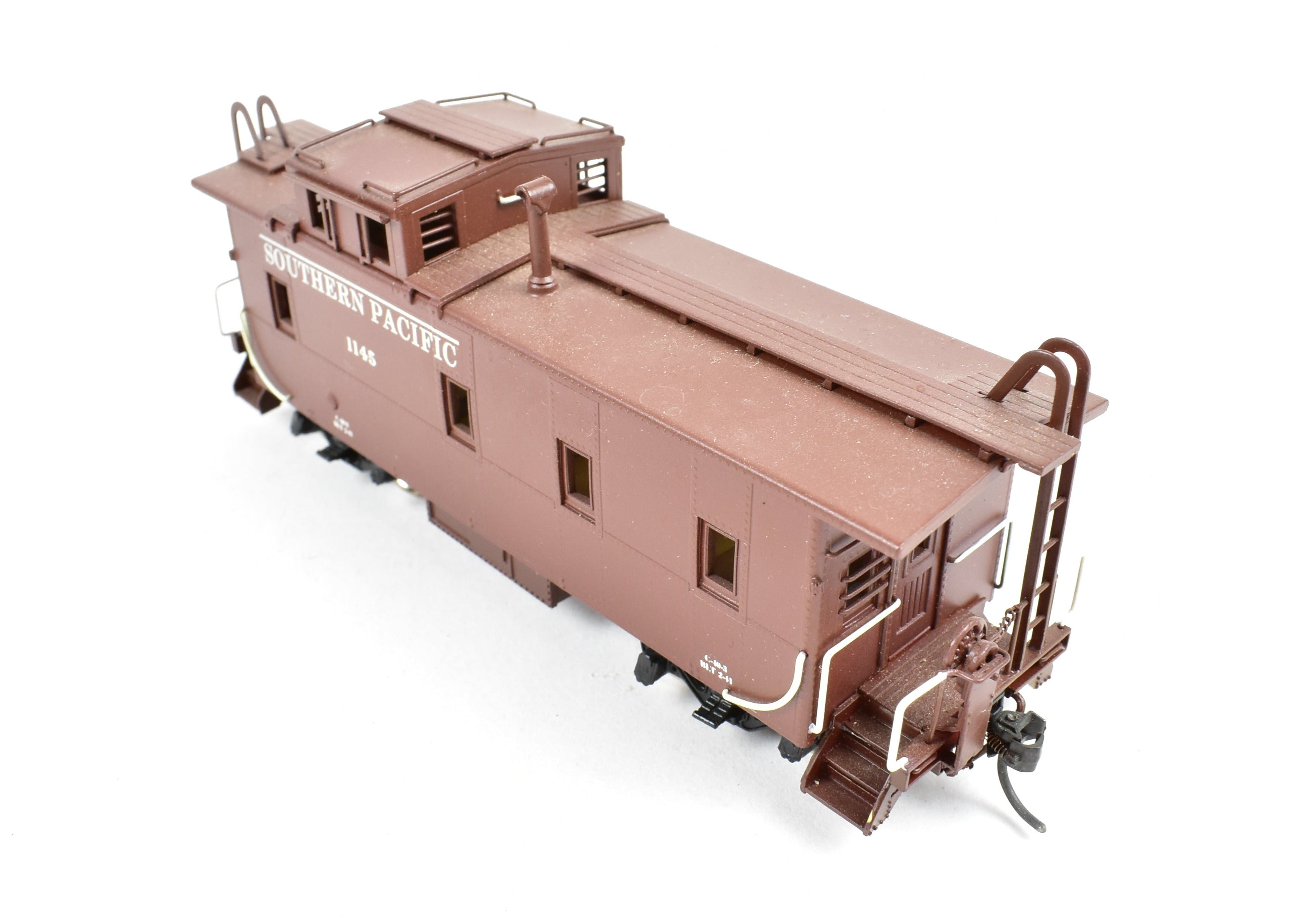 HO Scale Brass Pacific Fast Mail (PFM) SKI SP Southern Pacific Steam Era C - 40 - 3 Steel Caboose, Factory Painted with Road Number 1145