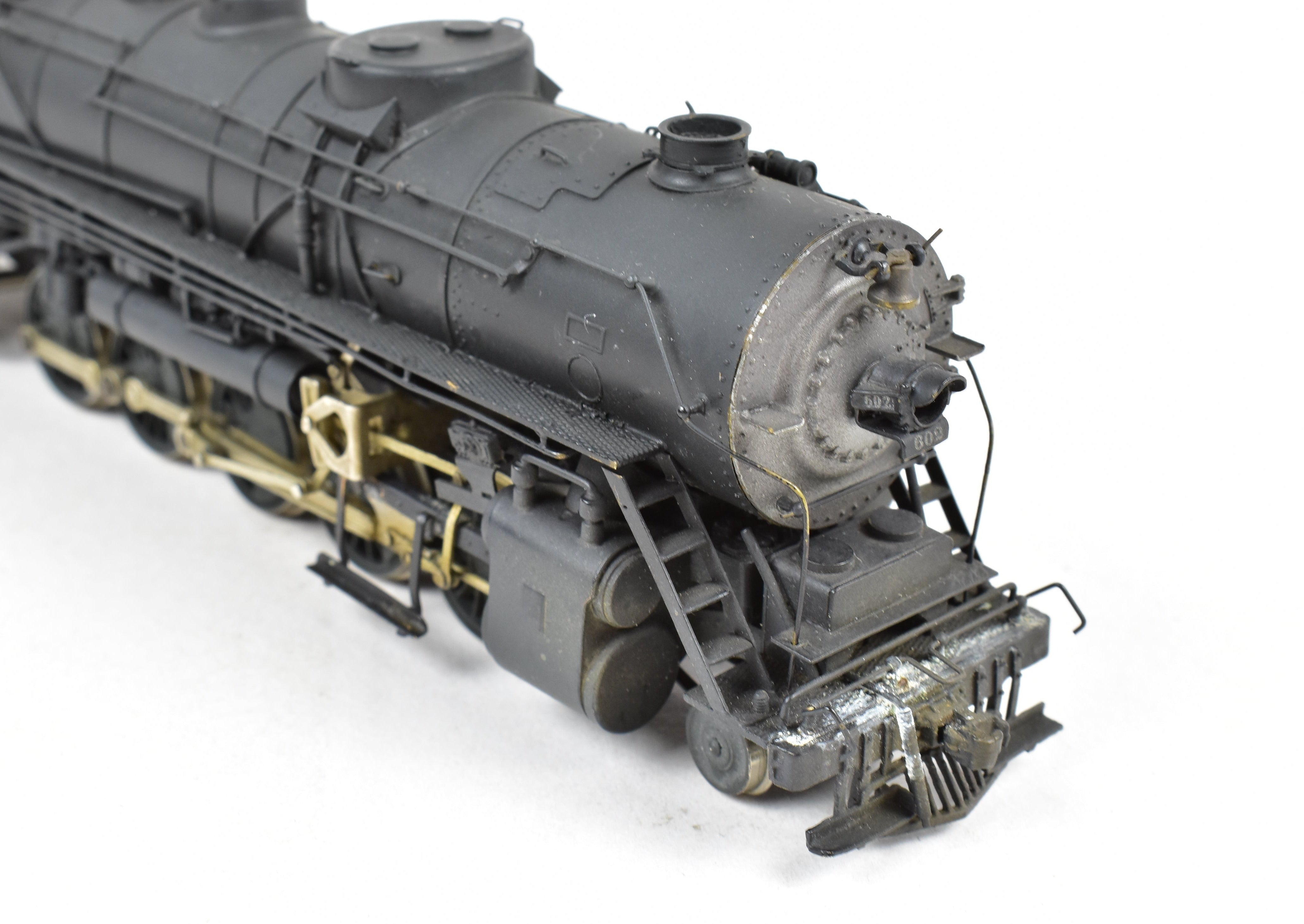 HO Scale Brass Nickel Plated Model Train - Bessemer & Lake Erie 2-10-4 FP No. 608 Reboxxed Version