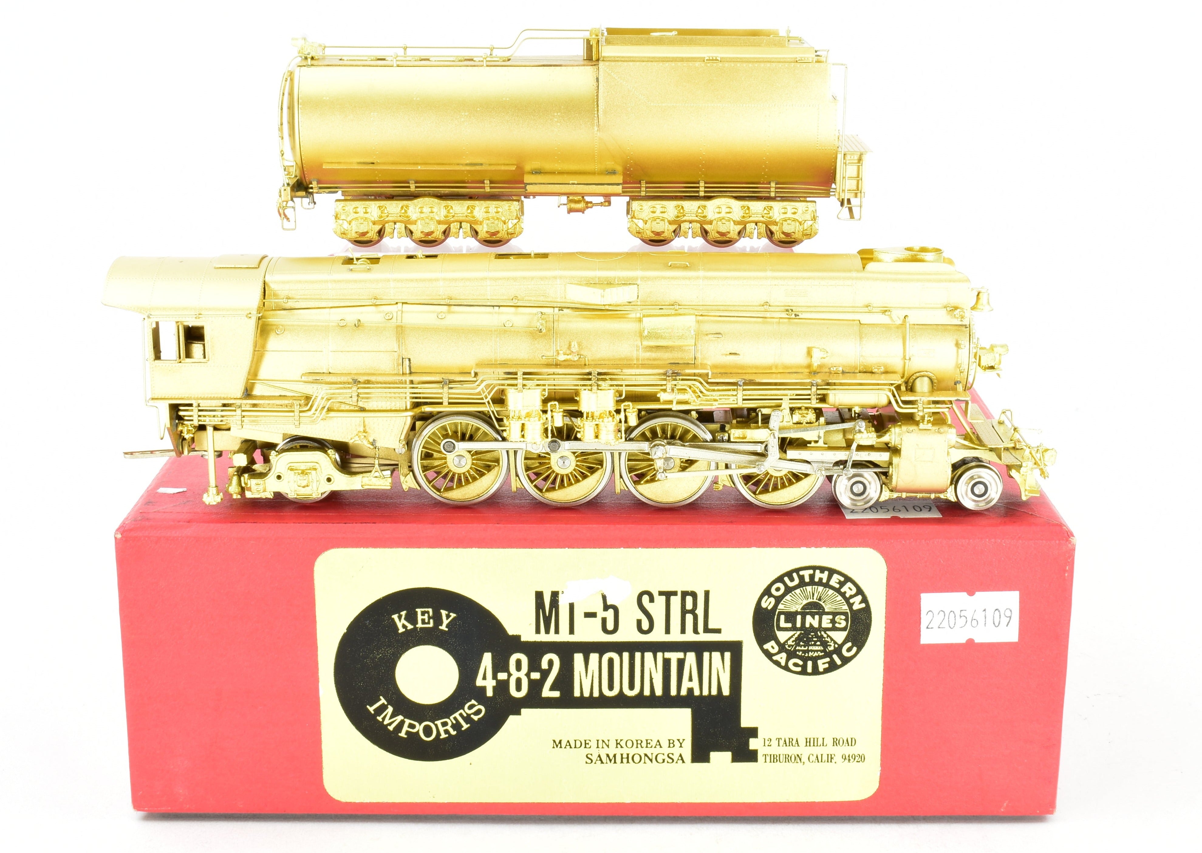HO Scale Brass Southern Pacific MT - 5 4 - 8 - 2 Streamlined Mountain Model by Key Imports