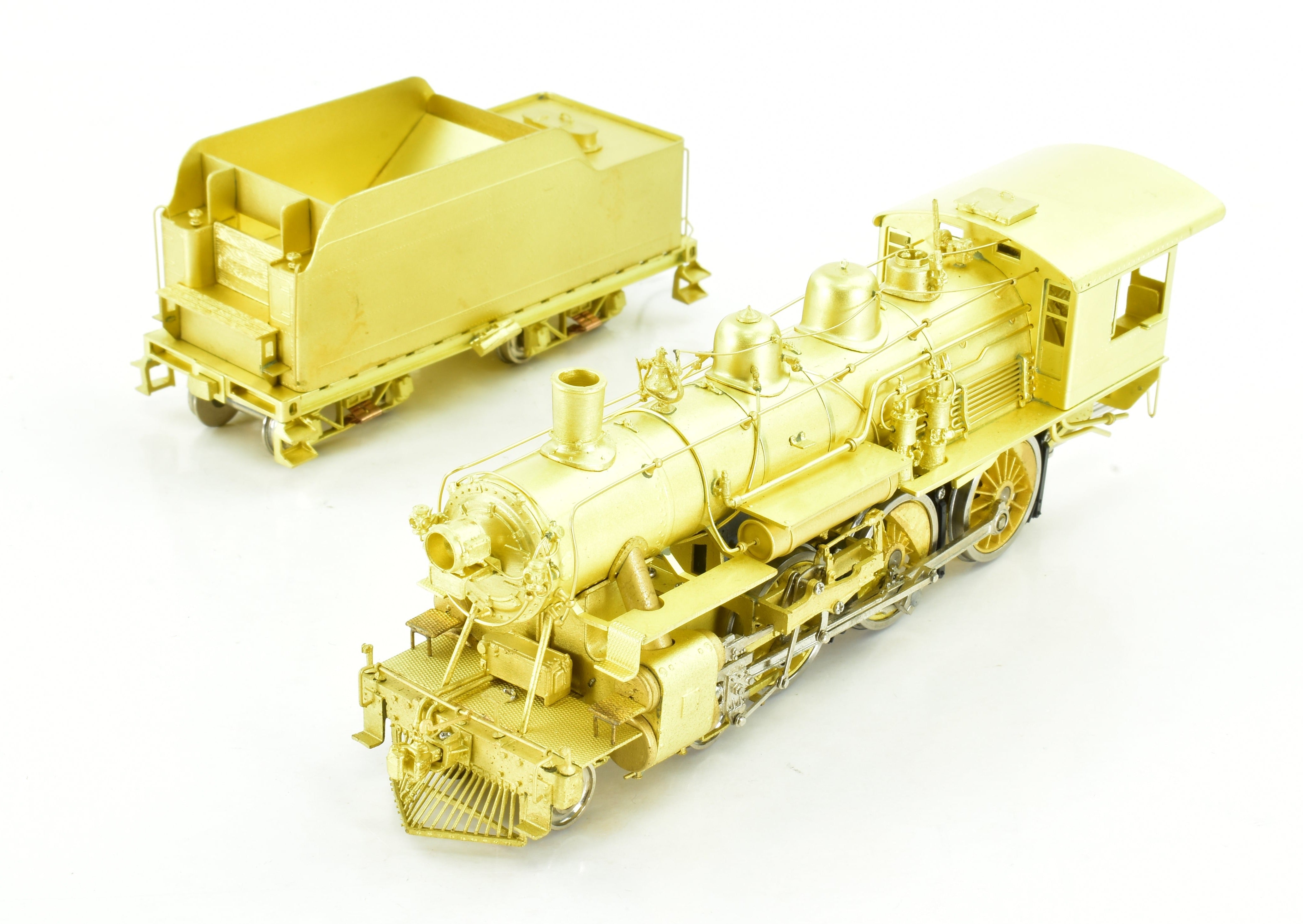 HO Scale Brass Nickel - Plated Steam Locomotive Model: New York Ontario & Western Class E 4 - 6 - 0 by Nickel Plate Products