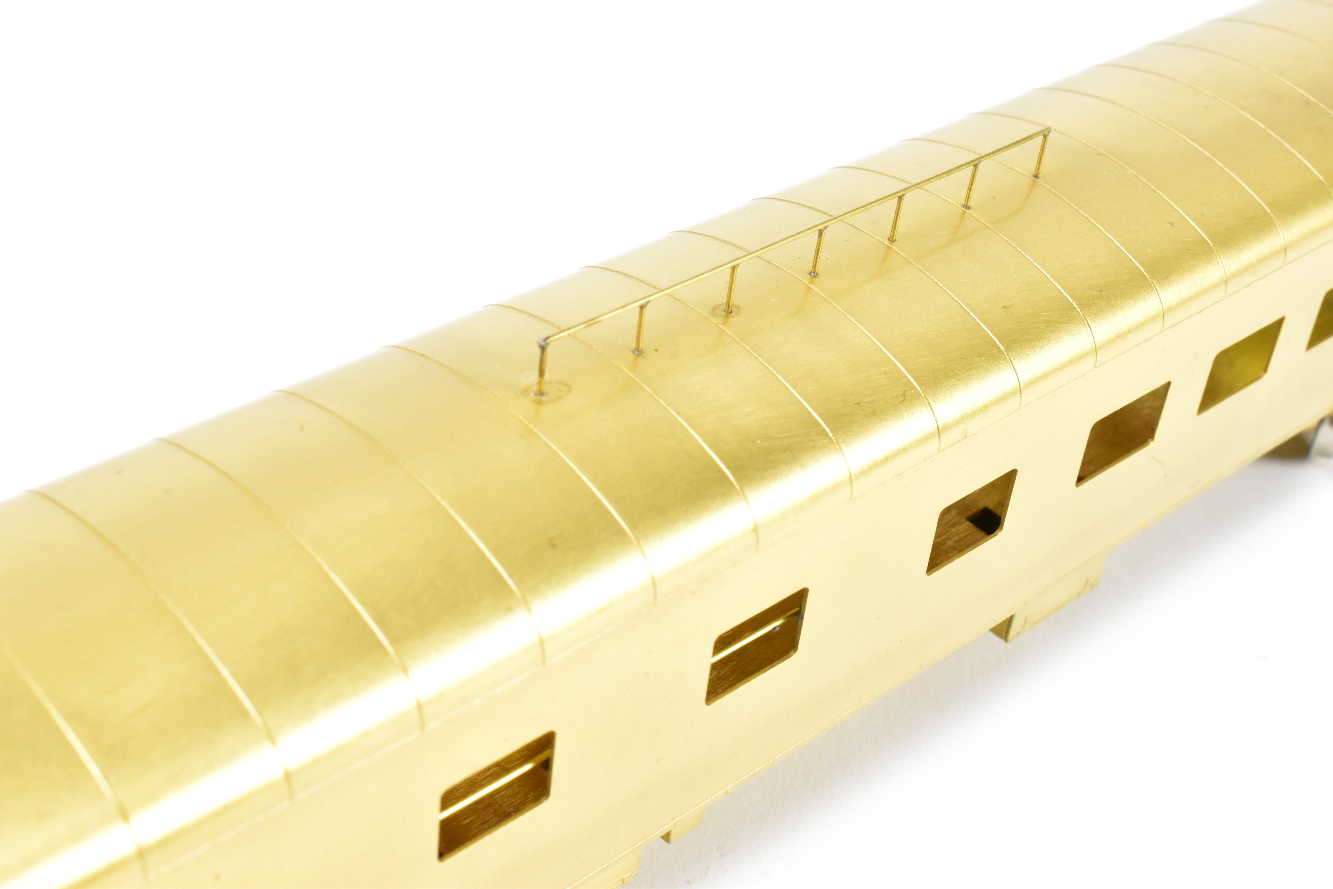 HO Scale Brass Model of the Oriental Limited Northern Pacific North Coast Limited Sleeper Observation Car #390 without Skirts
