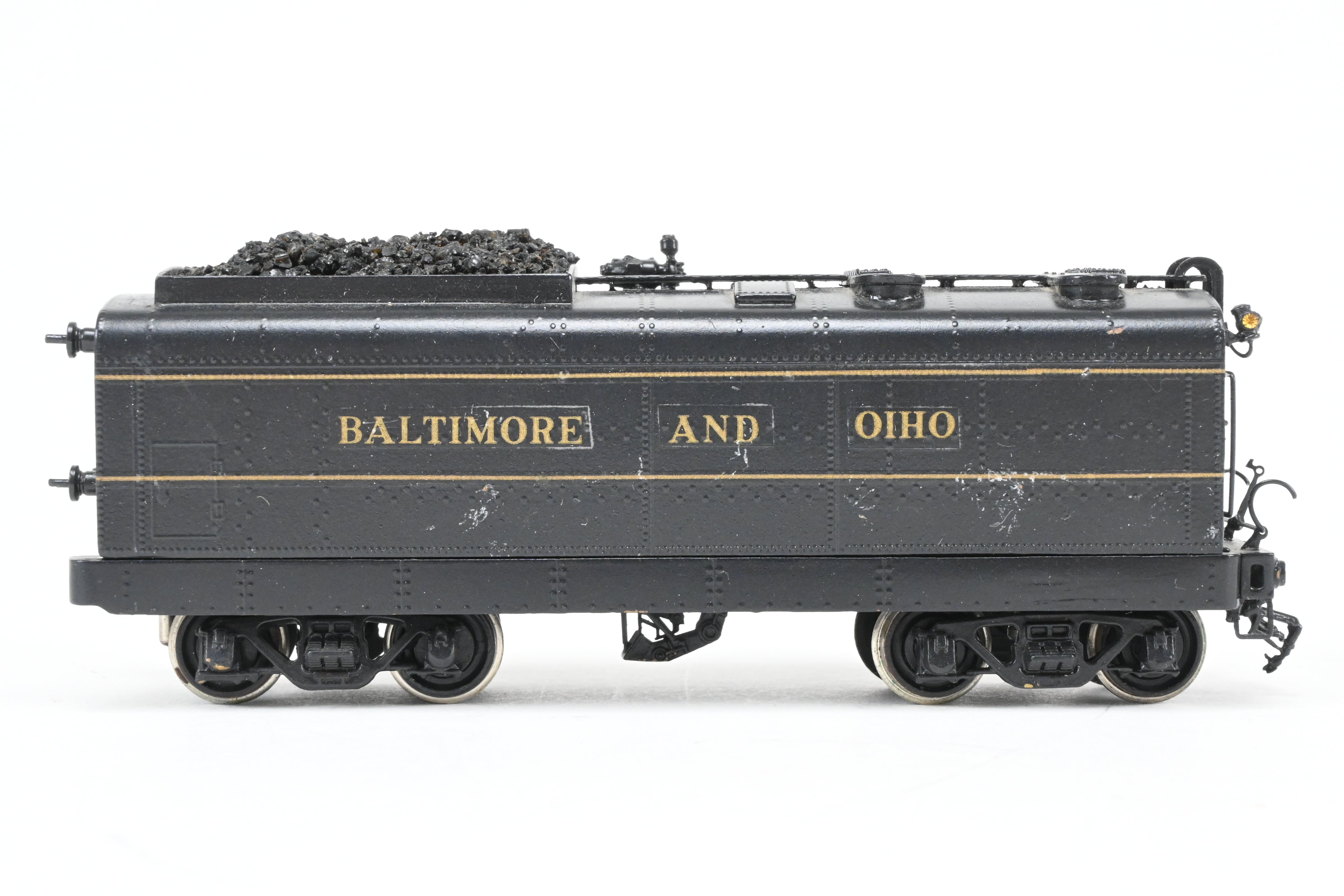 HO Scale Custom Painted Brass Tender for B&O - Baltimore & Ohio Class V-2 “Lord Baltimore” 4-6-4 Locomotive, No Box Included