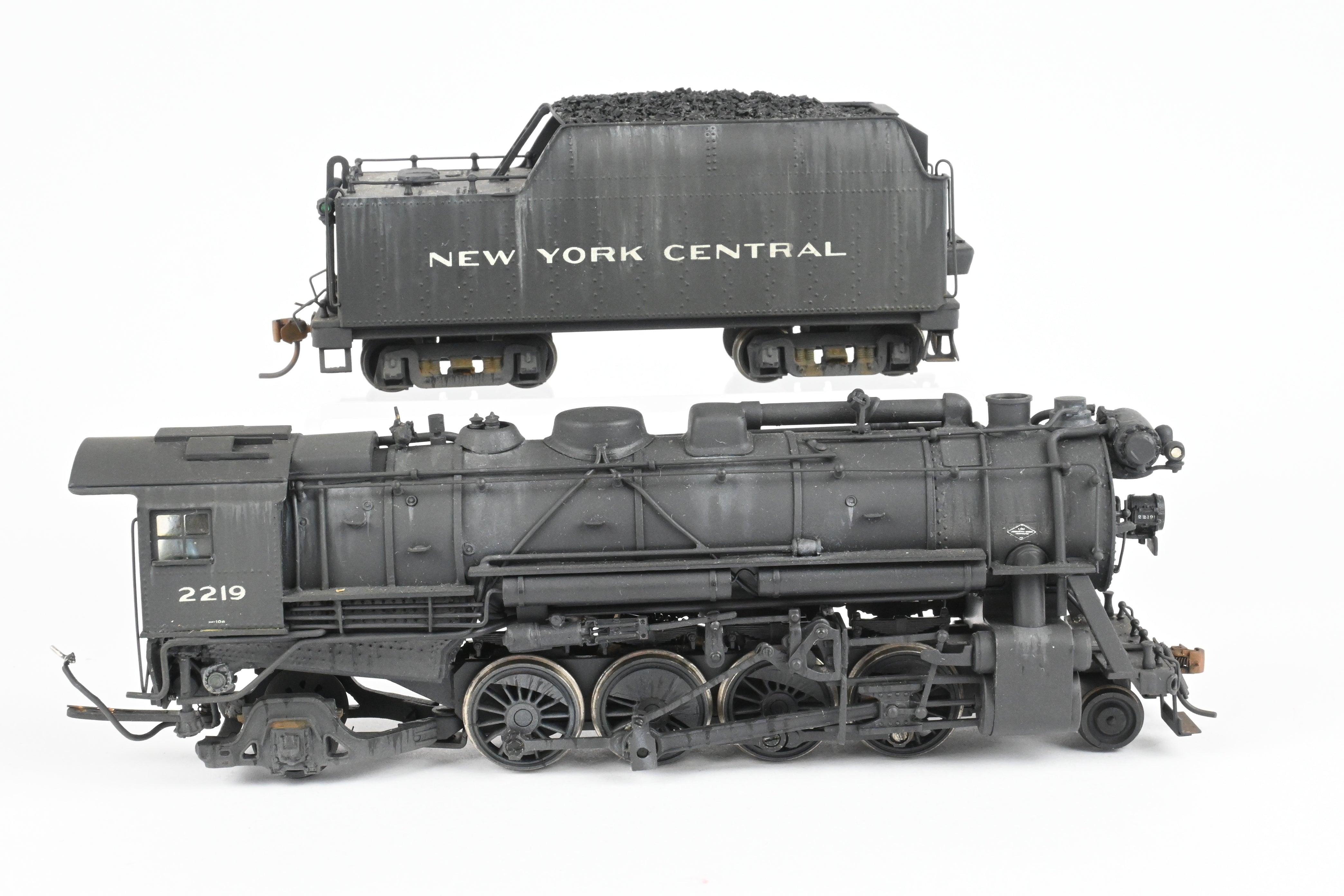 HO Scale Brass LMB NYC - New York Central 2-8-2 H-10a Mikado #2219 Custom Painted & Weathered