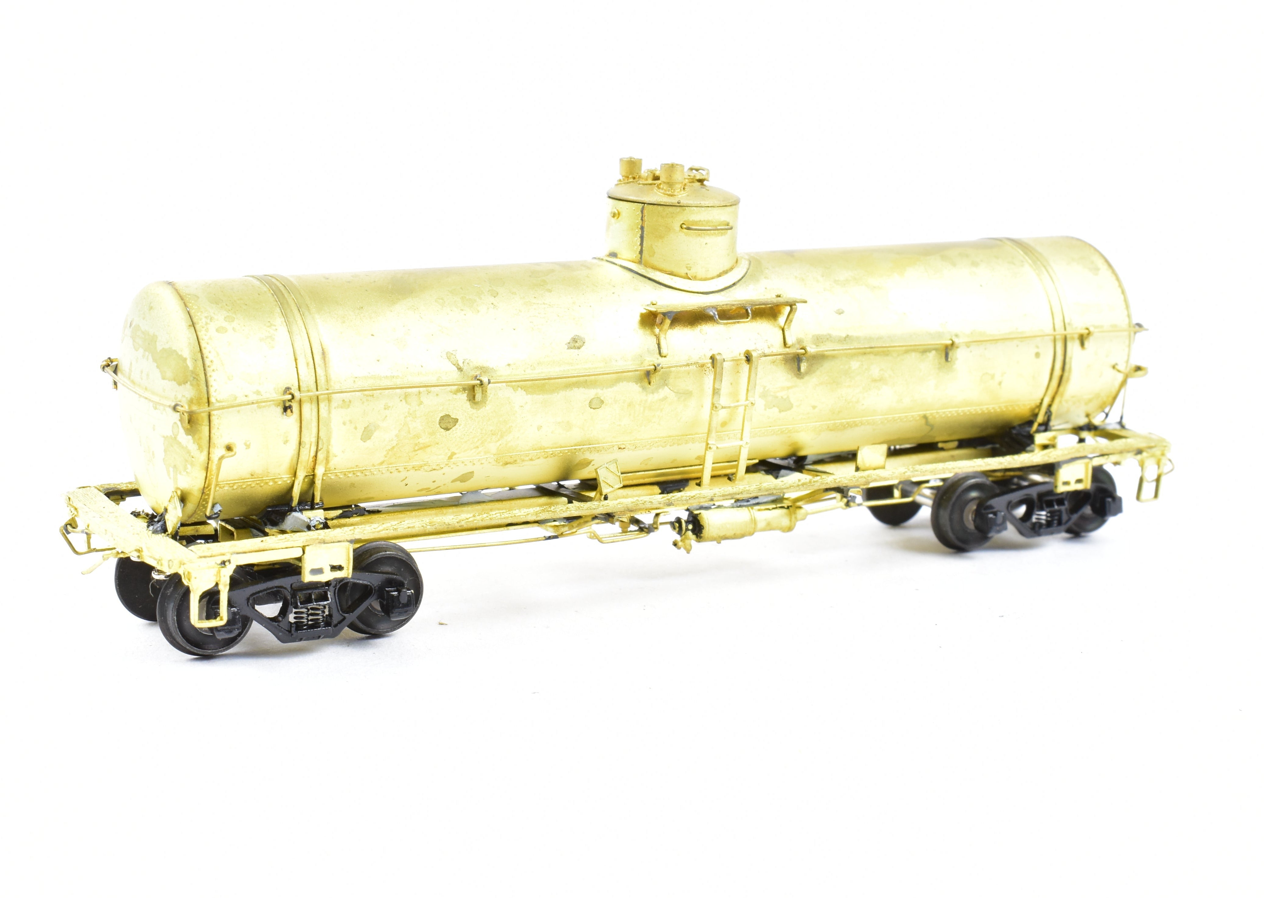 HO Scale Brass Model of Southern Pacific O - 50 - 12 Tank Car by Pecos River Brass with KC Brake System