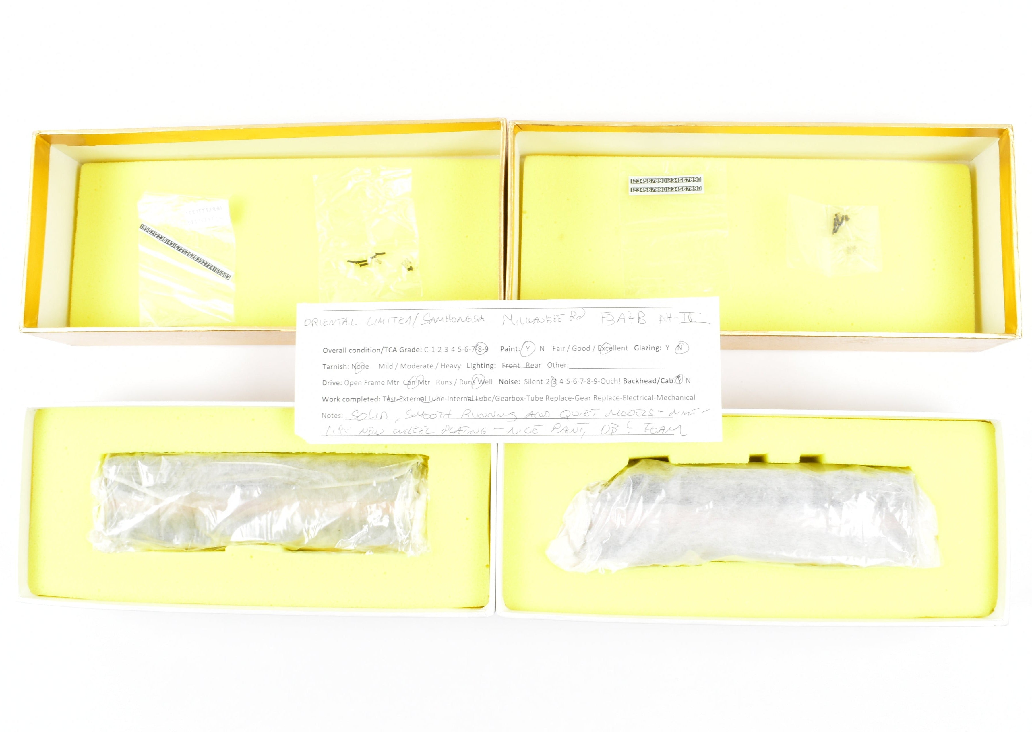HO Brass Oriental Limited Milwaukee Road EMD F3A/F3B Un-numbered Lettered Models